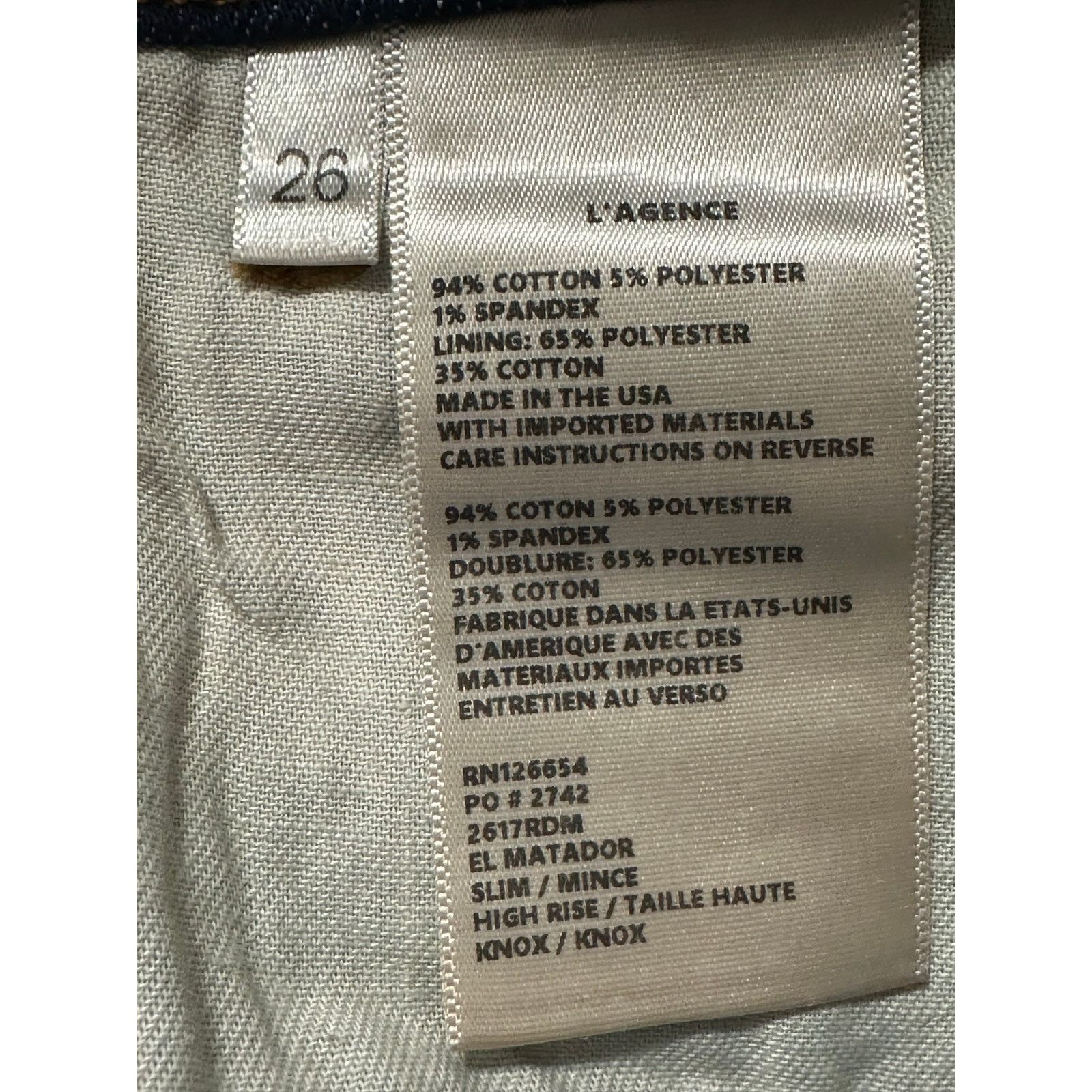 L'AGENCE L'Agence blue cropped jeans size 26 -US 2 Size 26" / US 2 / IT 38 - 4 Thumbnail
