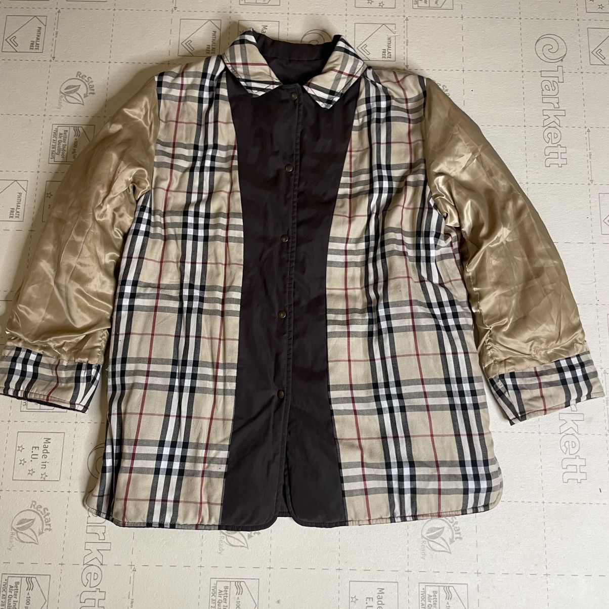 Burberry Burberry Quilted VINTAGE Jacket Nova check Diamond women's Size L / US 10 / IT 46 - 4 Thumbnail