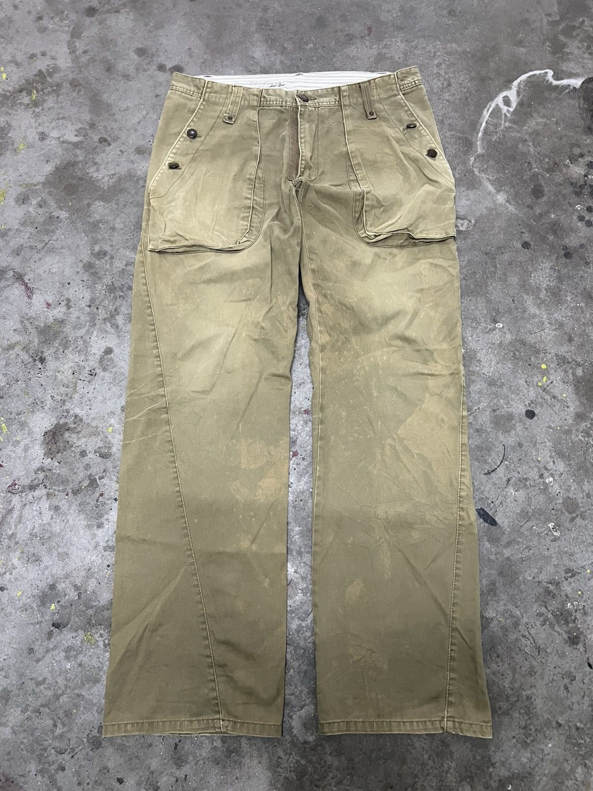 Designer × Japanese Brand BUSH PANT FADED BROWN BY H&M DENIM PANT Size US 34 / EU 50 - 1 Thumbnail
