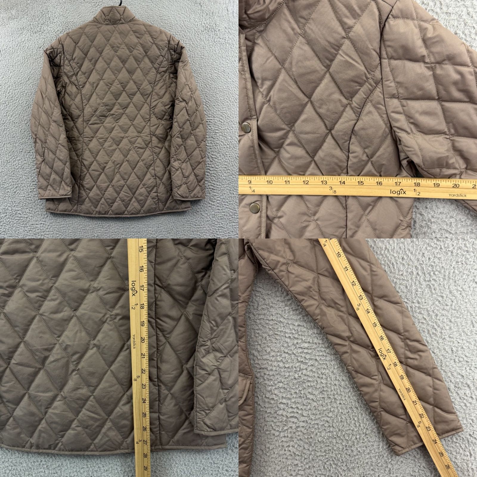 Eddie Bauer Eddie Bauer Puffer Jacket Women Small Brown EB550 Goose Down Quilted Lightweight Jacket Size S / US 4 / IT 40 - 8 Thumbnail