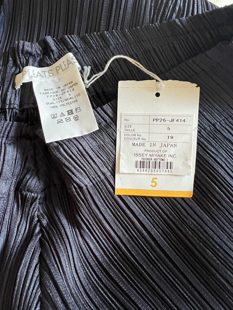 Issey Miyake Issey Miyake size:5 Blue and black hammer-shaped pants Size 31" - 3 Thumbnail