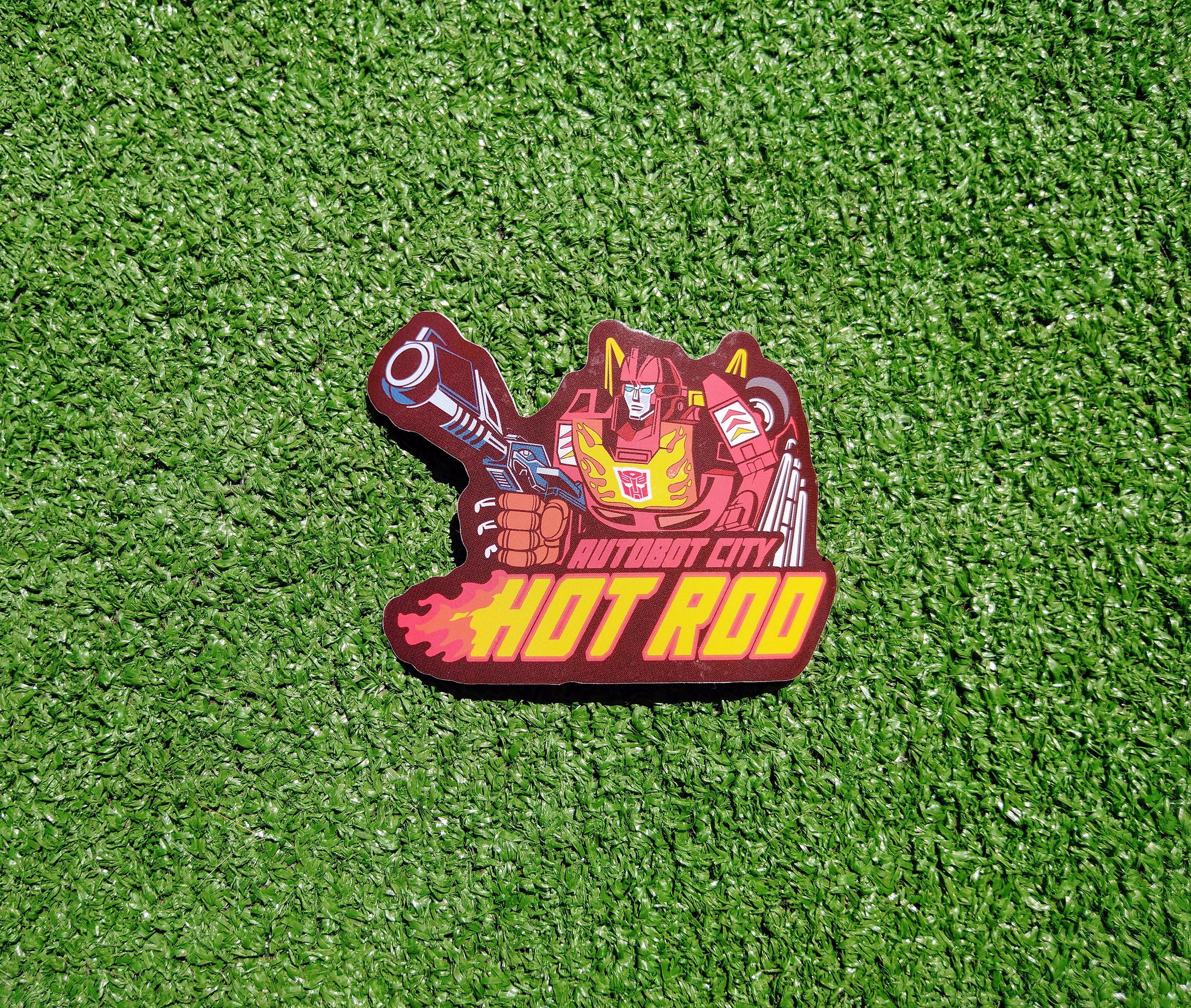 Other Transformers Retro 1980s Hot Rod Autobot City Sticker/Decal | Grailed