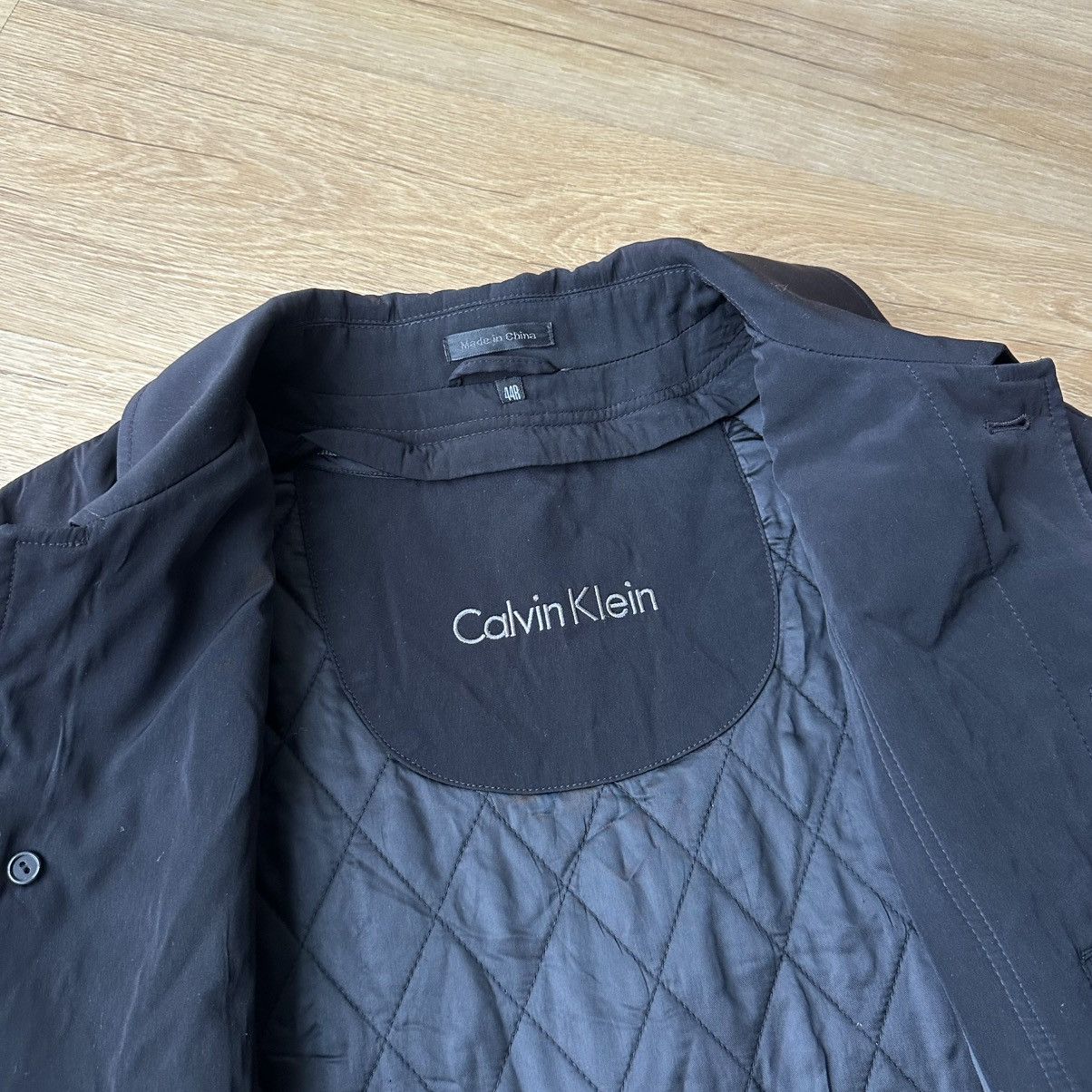 Calvin Klein Vintage Calvin Klein Nylon Matrix Trench Coat Mac Jacket Size US L / EU 52-54 / 3 - 9 Thumbnail
