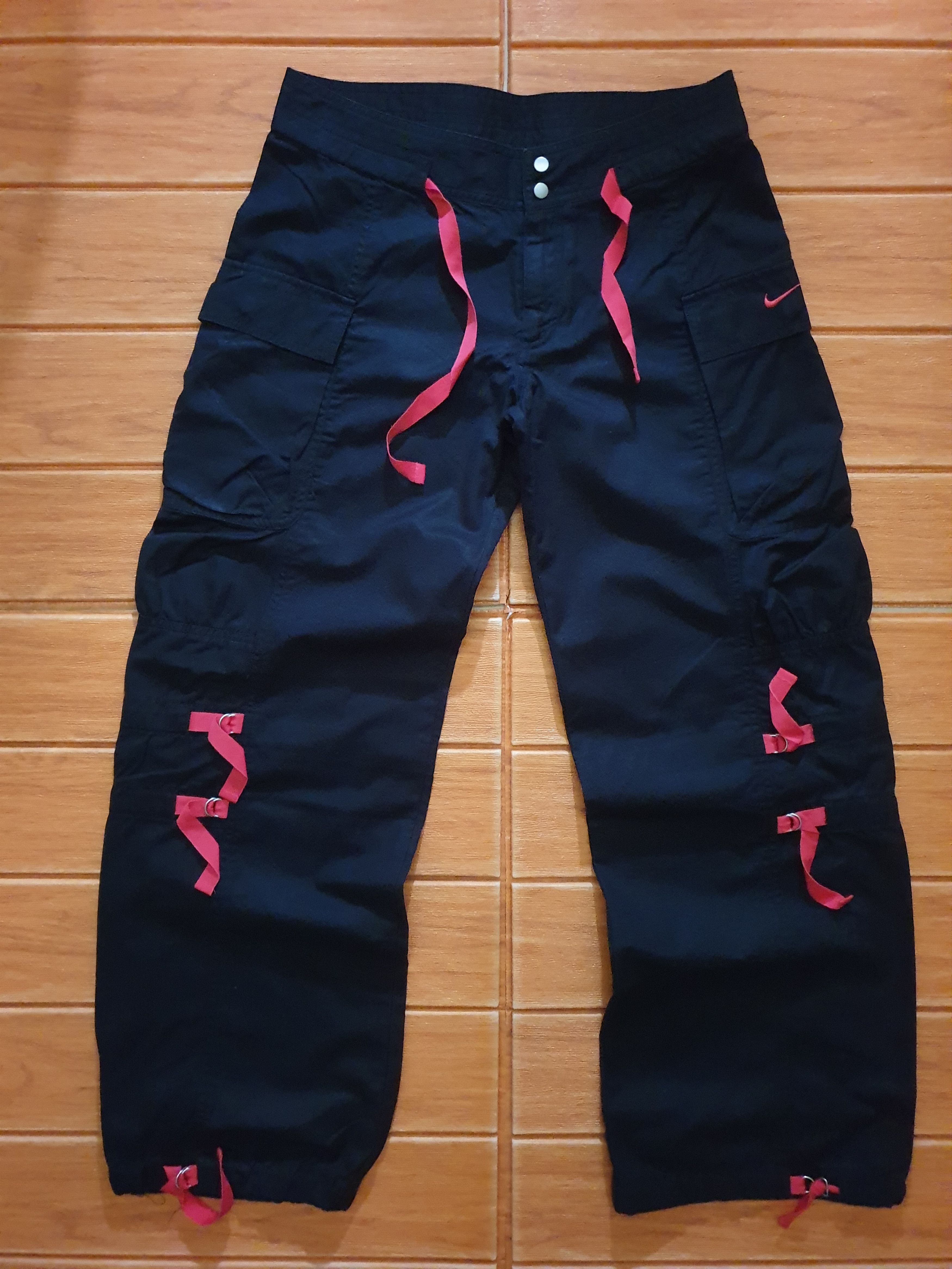 Nike Nike Black pink drawstring pant Size 30" / US 8 / IT 44 - 1 Thumbnail