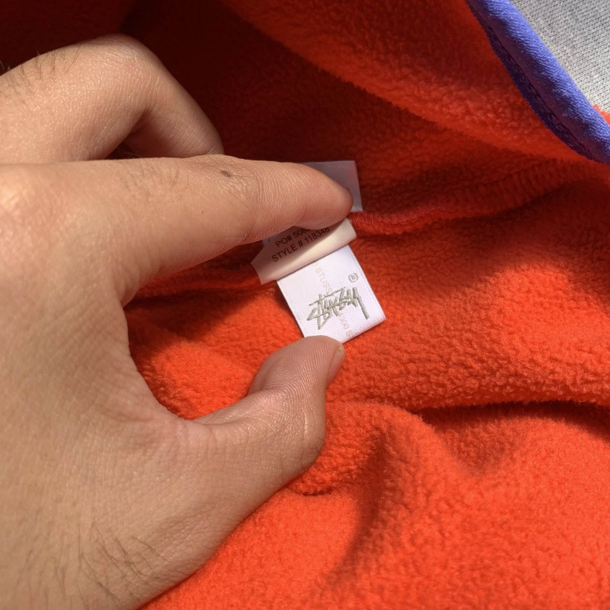 Stussy Vintage 80’s Stüssy Polar Fleece Crew Neck Sweatshirt Size US L / EU 52-54 / 3 - 5 Thumbnail