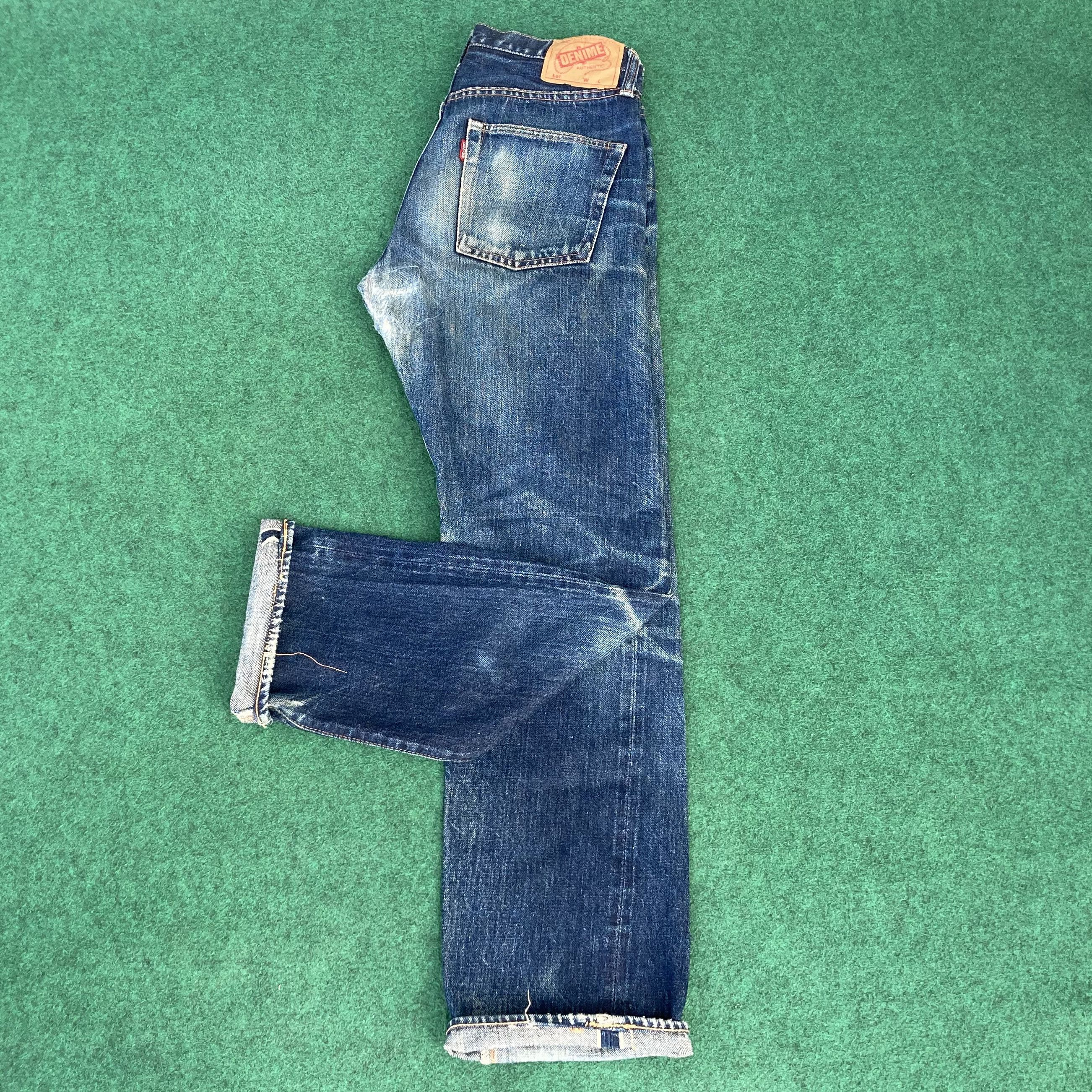 Denime 29x30.5 Vintage Denime Selvedge Honeycombs Osaka Denim Jeans Size US 29 - 1 Thumbnail