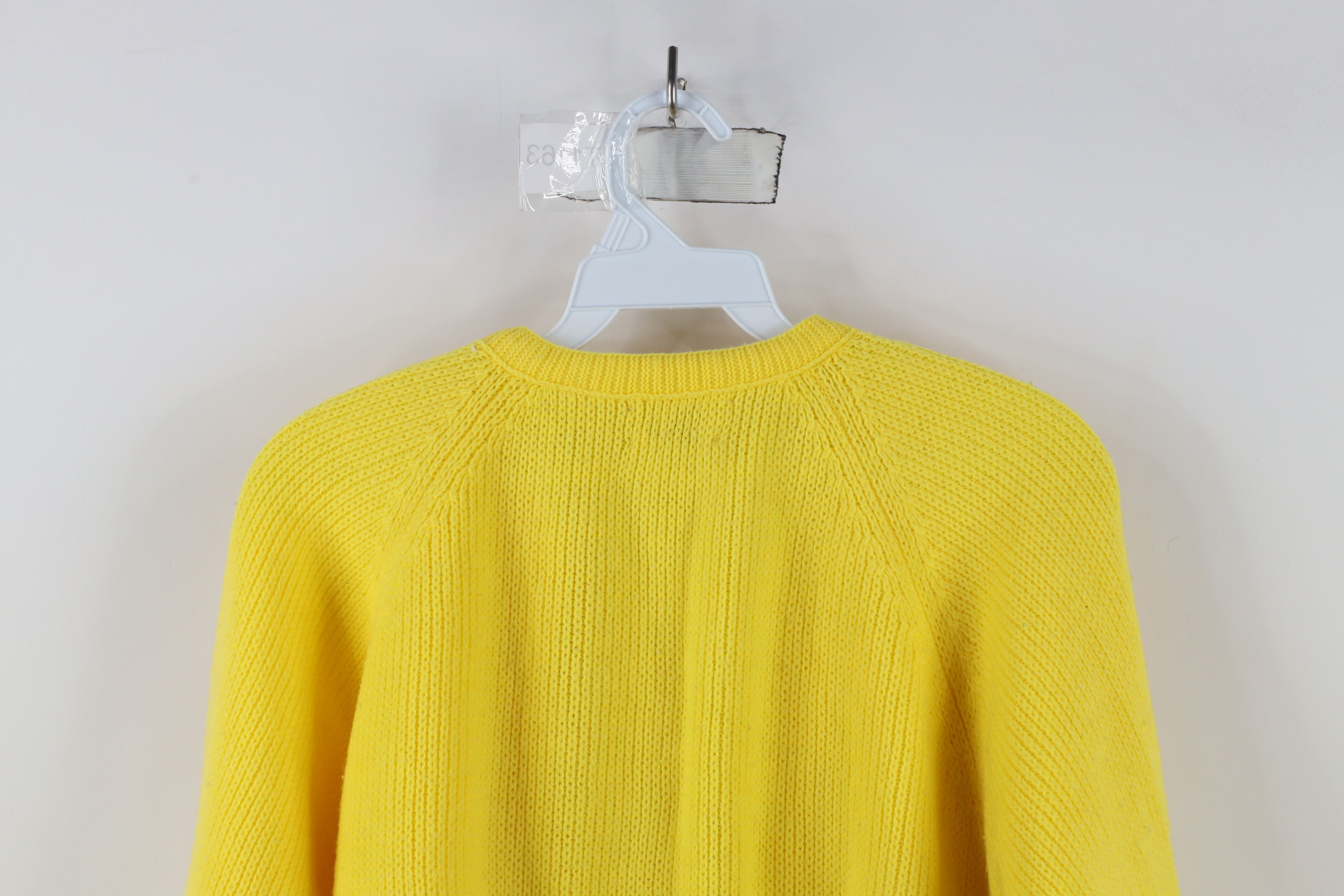 Macys × Vintage Vintage 60s Macys Ribbed Knit Open Front Cardigan Sweater Size S / US 4 / IT 40 - 9 Thumbnail