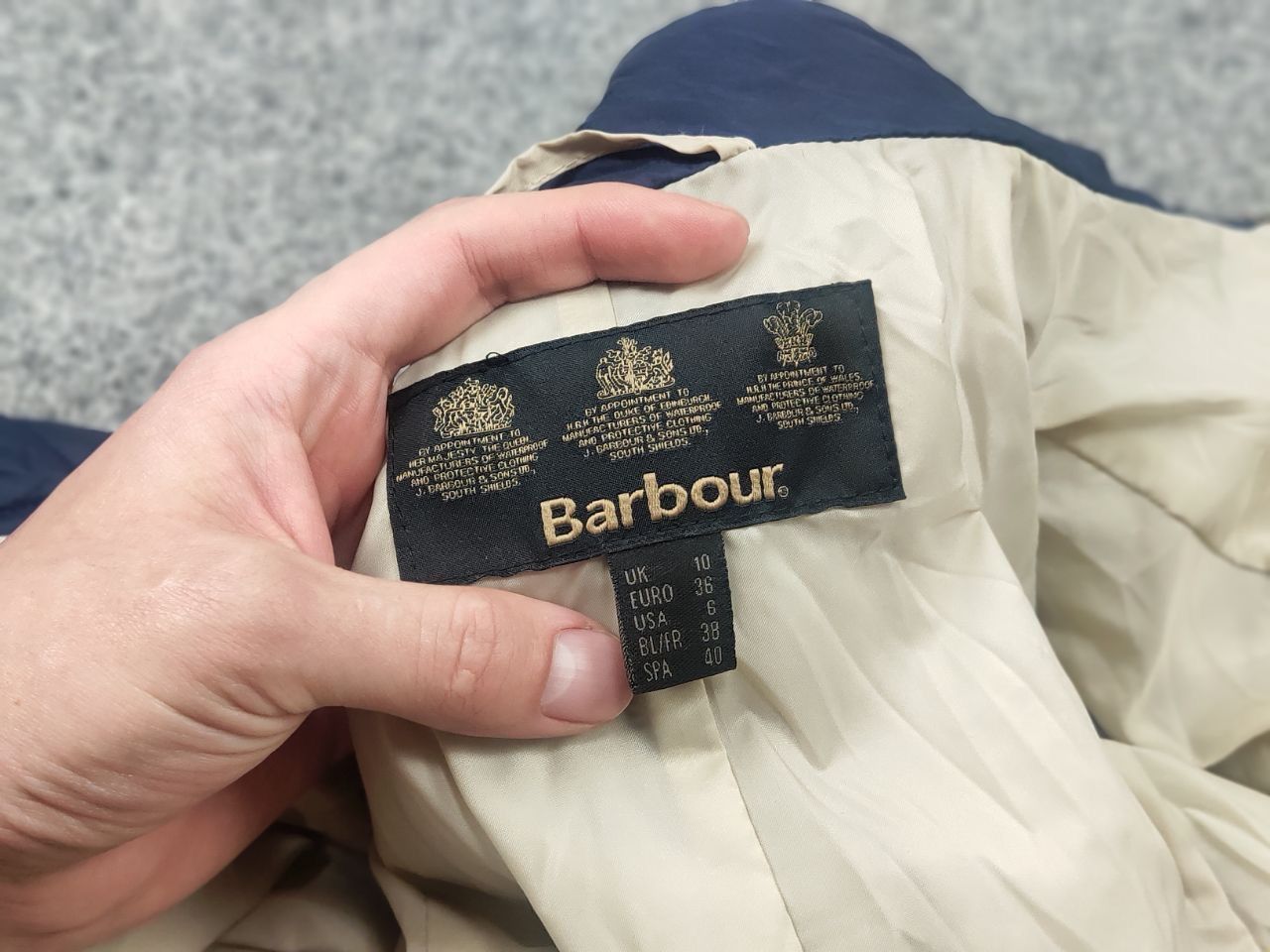 Barbour flyweight cavalry quilted Pocket Classic Zip jacket