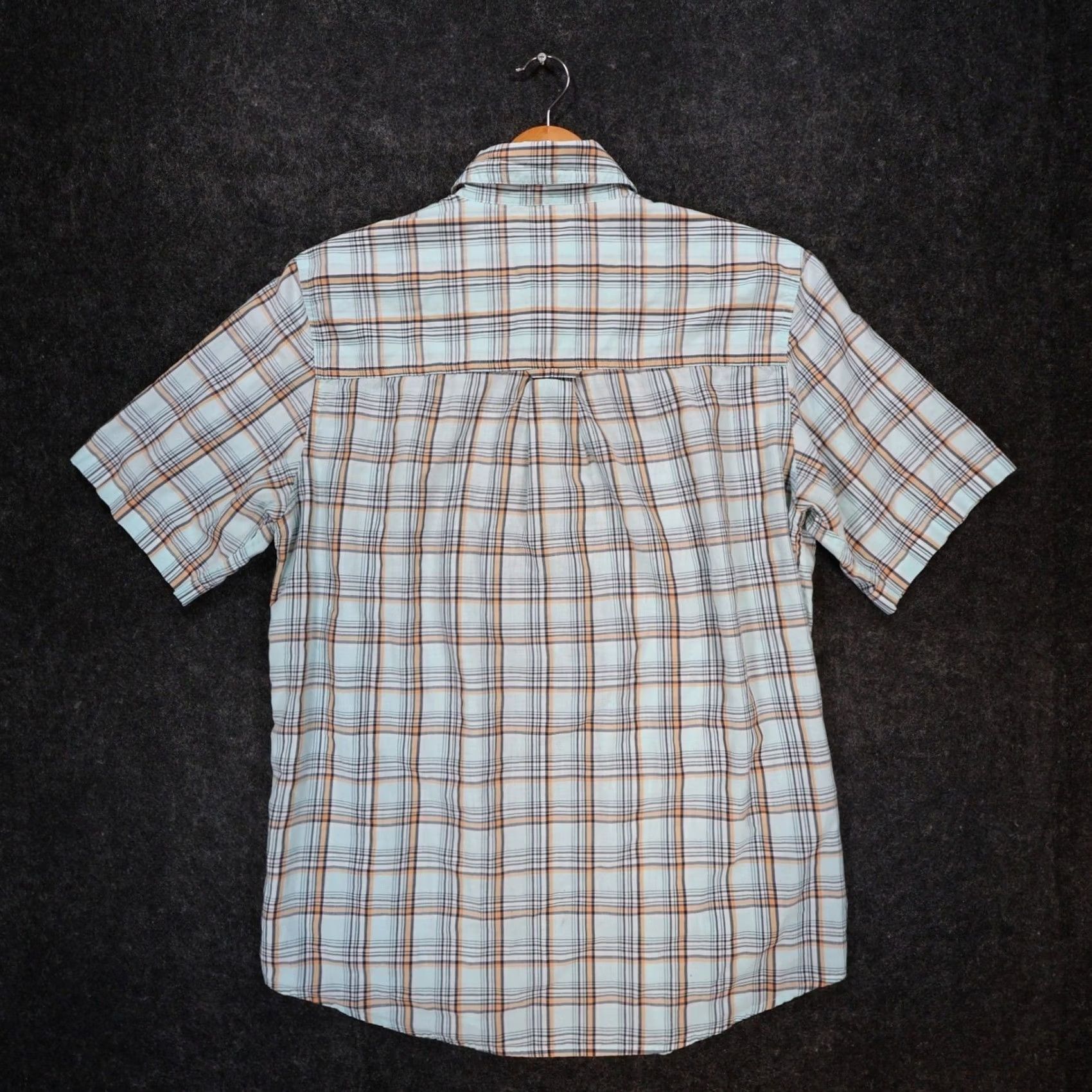 Chaps Chaps Plaid Button Down Shirt Mens M Light Blue Excellent Easy Care Short Sleeve Size US M / EU 48-50 / 2 - 2 Thumbnail