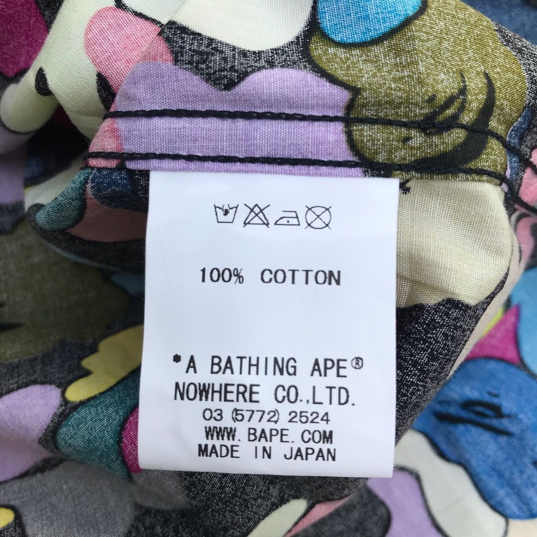 Bape Rare Vintage Bape Pirate Camo Candy Button Up S/S Shirt Size US M / EU 48-50 / 2 - 7 Thumbnail