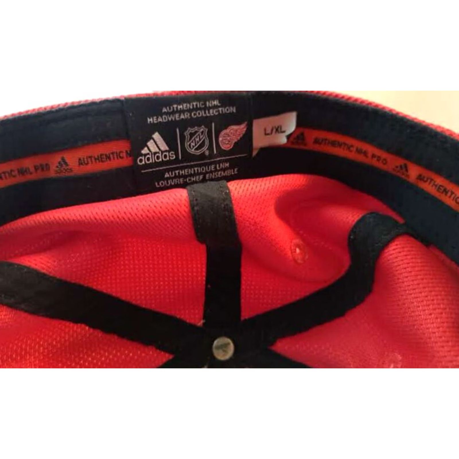 Adidas adidas Detroit Red Wings Hockey Fitted Hat LG/XL Stretch Red Baseball Cap Men XL Mens Sports Hat Size ONE SIZE - 5 Thumbnail