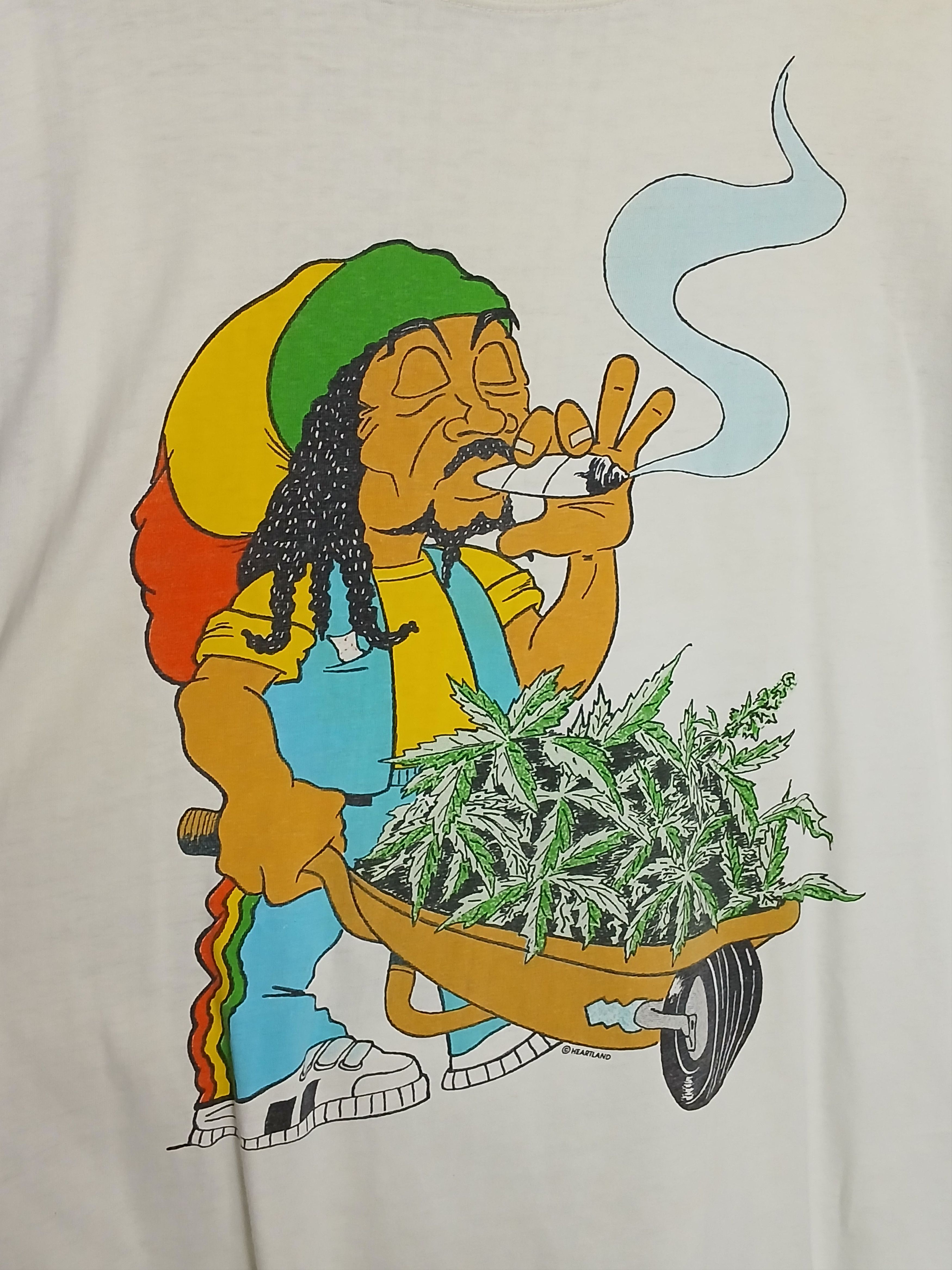 Bob Marley × Vintage Vintage Bob Marley T-Shirt Size US XL / EU 56 / 4 - 3 Thumbnail