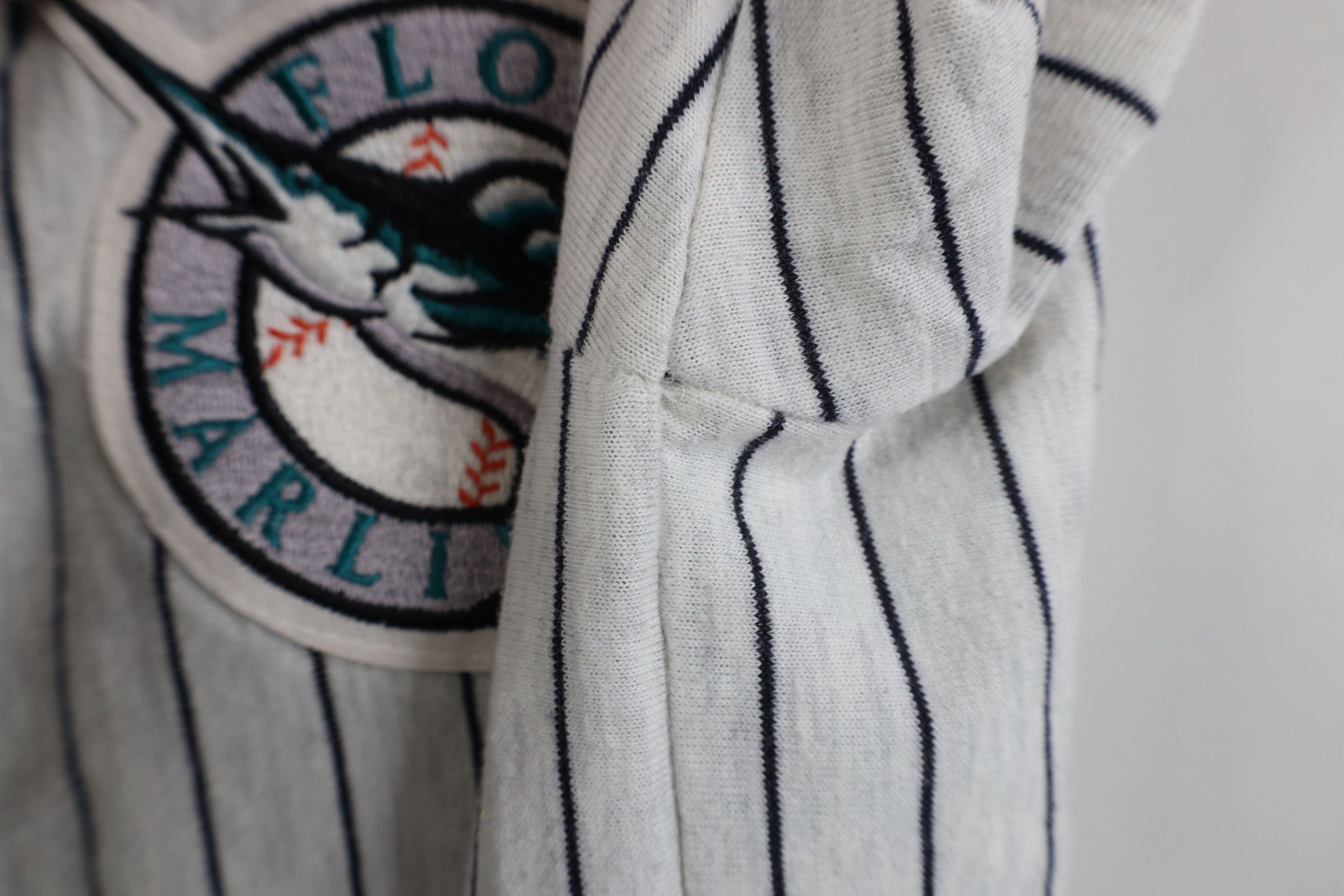 Vintage Vintage 90s Florida Marlins Baseball Jersey Gray USA Size US XL / EU 56 / 4 - 7 Thumbnail