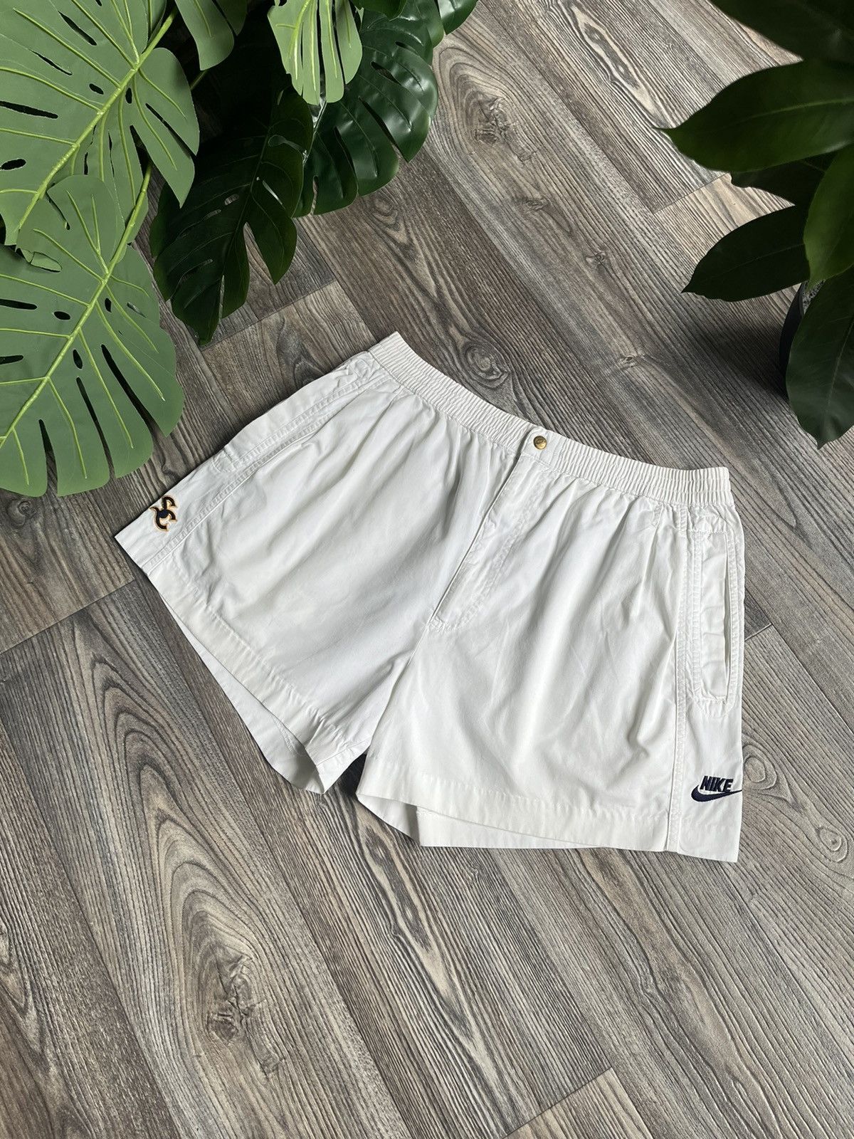 Pre-owned Nike X Vintage Nike Supreme Court Vintage Tennis Shorts 90's In White