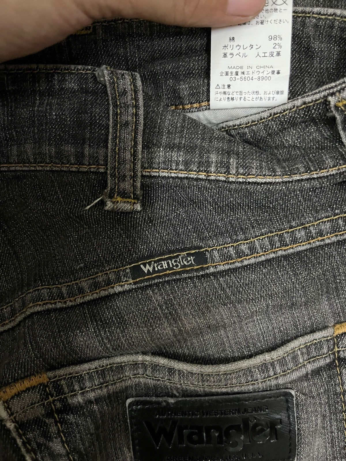 Wrangler Vintage Wrangler Fade Rip Distressed Loose Style Jeans 32x30 Size US 32 / EU 48 - 9 Thumbnail