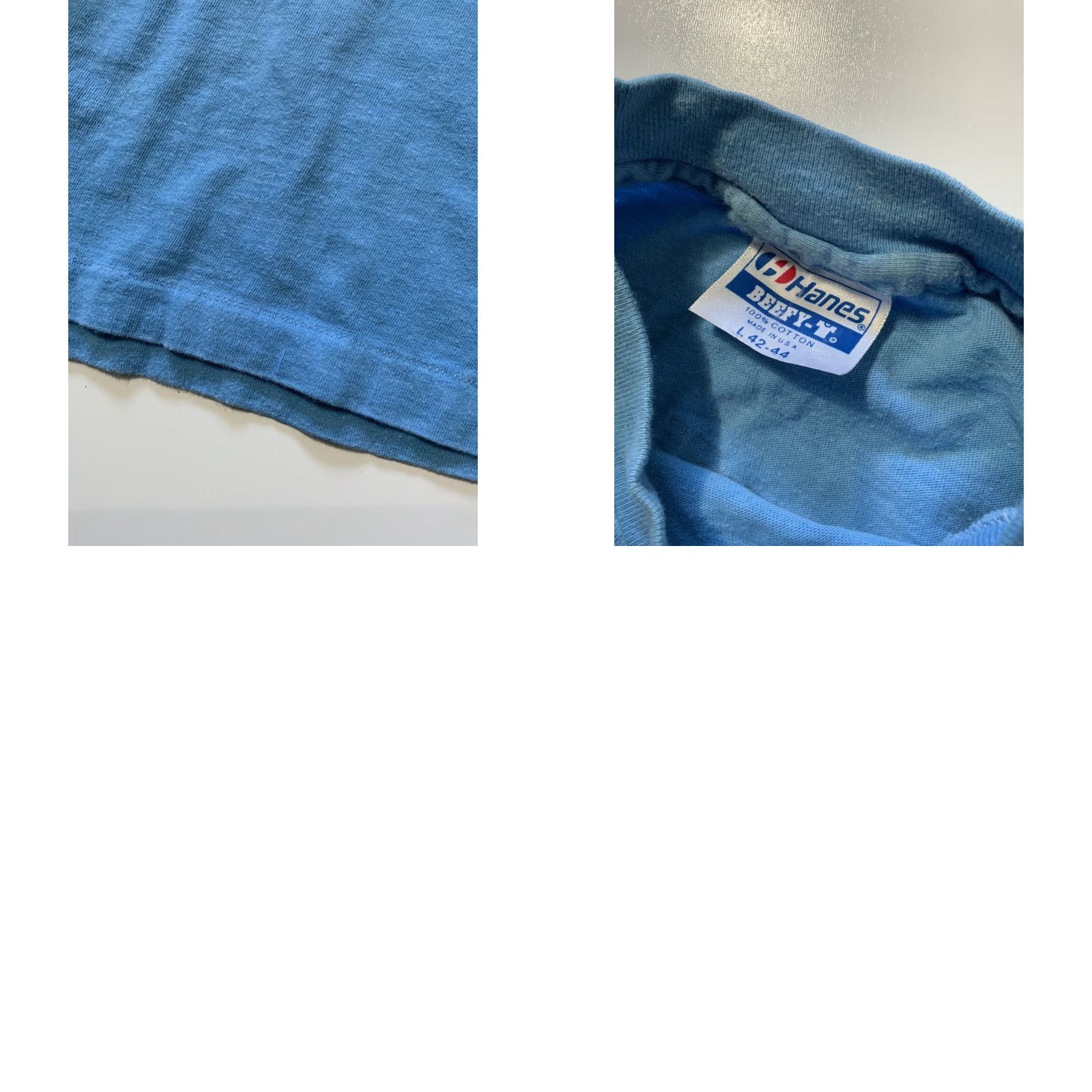 Vintage VINTAGE 80s 90s Surf Spots Hawaii Puff Print Single Stitch Skate Blue T-Shirt LG Mens Size US L / EU 52-54 / 3 - 8 Thumbnail