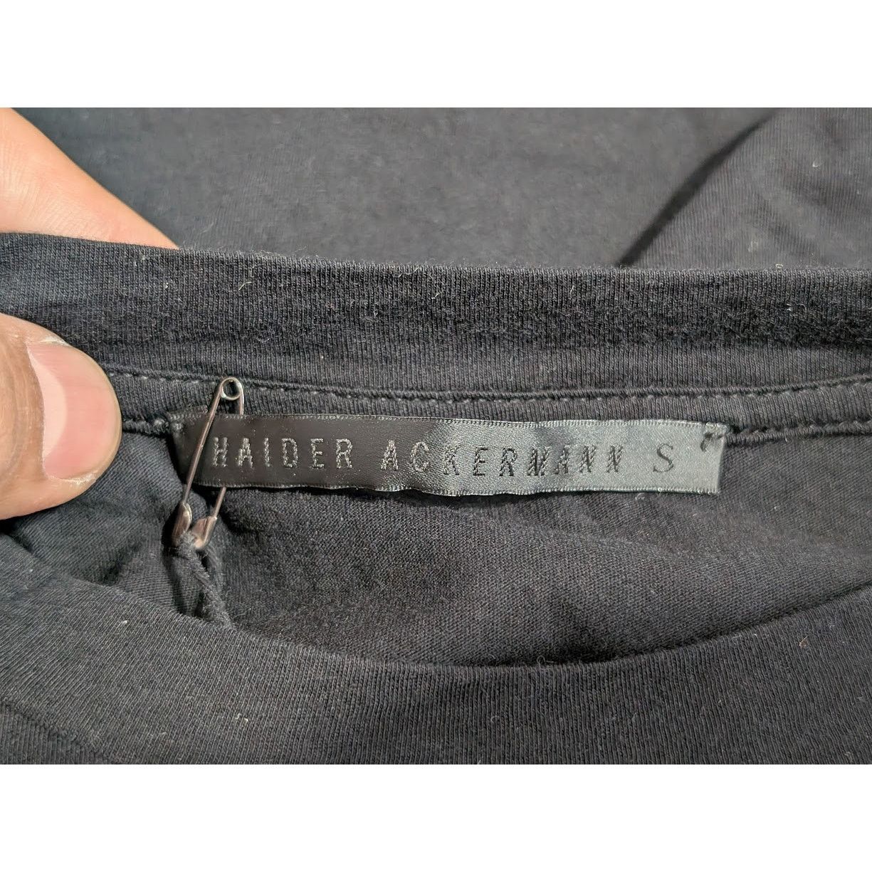Haider Ackermann o1rshd1 Excuse My Dust Printed T-Shirt in Black/Green Size US S / EU 44-46 / 1 - 13 Thumbnail
