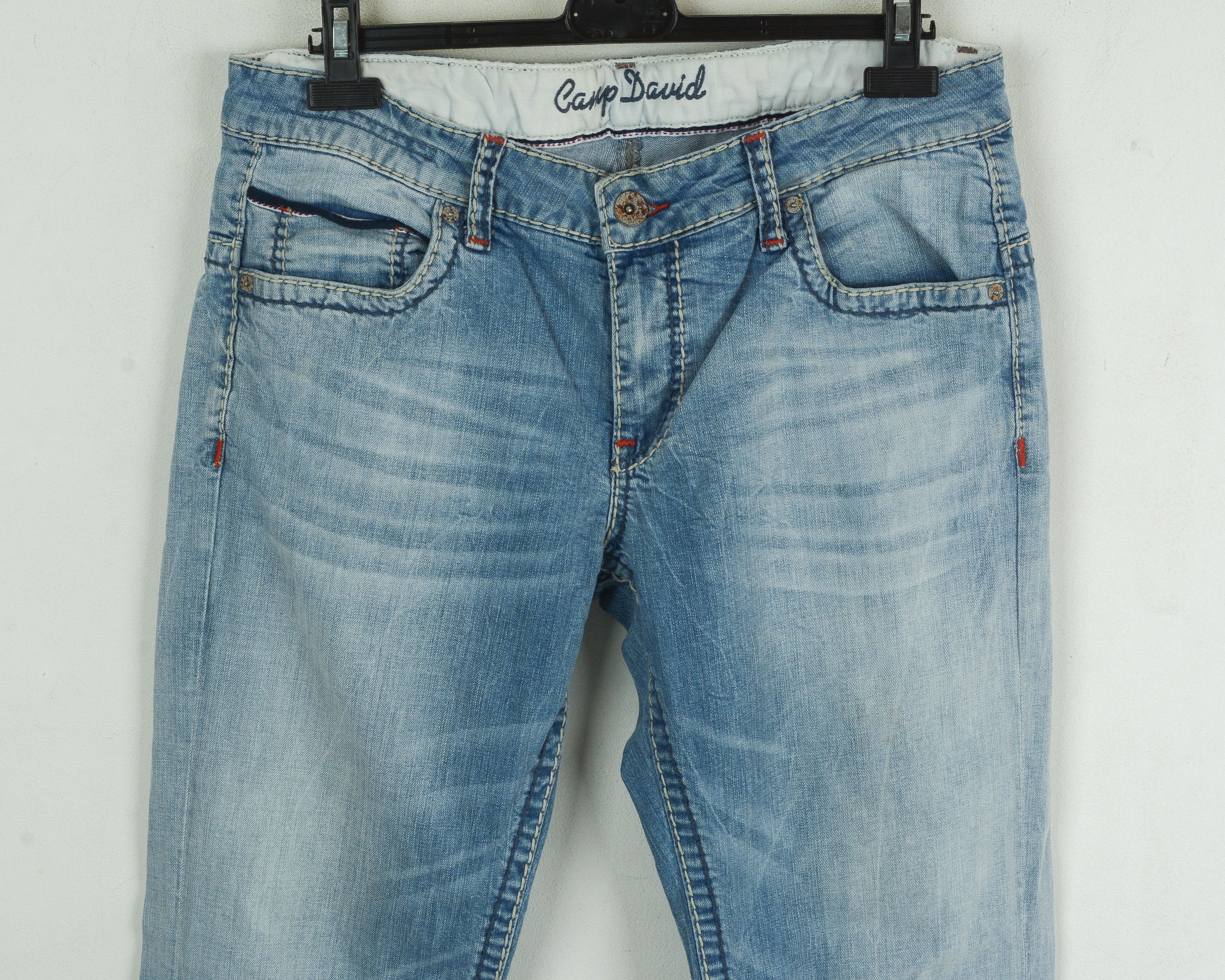 Camp David Mens W33 L34 Comfort Fit Straight Jeans Denim Pants Trousers Size US 33 - 2 Thumbnail