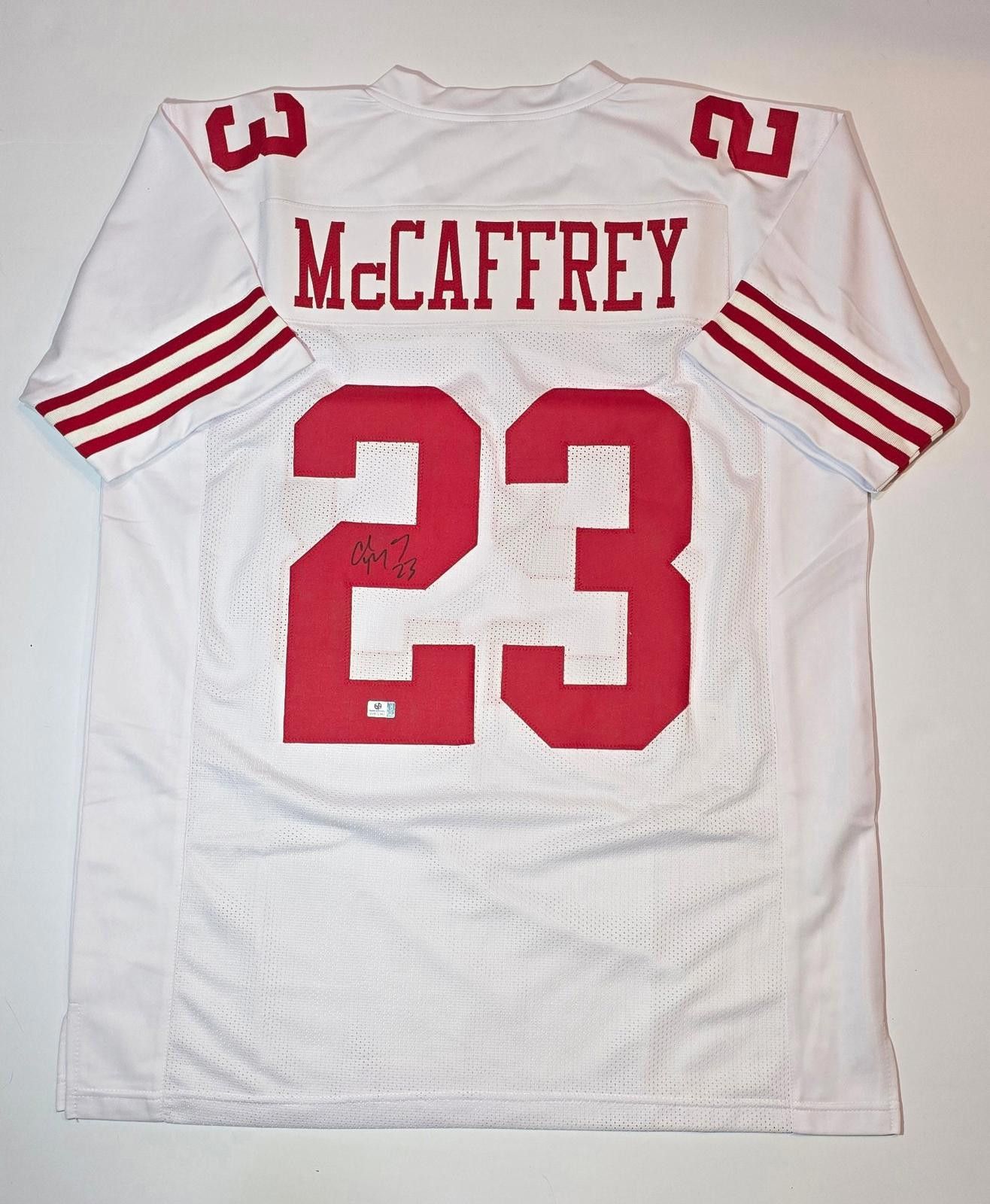 Other Christian McCaffery 49ers Signed Football Jersey coa (XL) Size ONE SIZE - 2 Thumbnail
