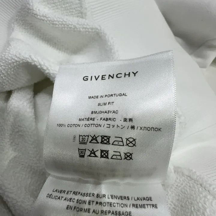 Givenchy Givenchy Givenchy White Long Sleeve Logo Sweatshirt -2507 Size US S / EU 44-46 / 1 - 7 Thumbnail