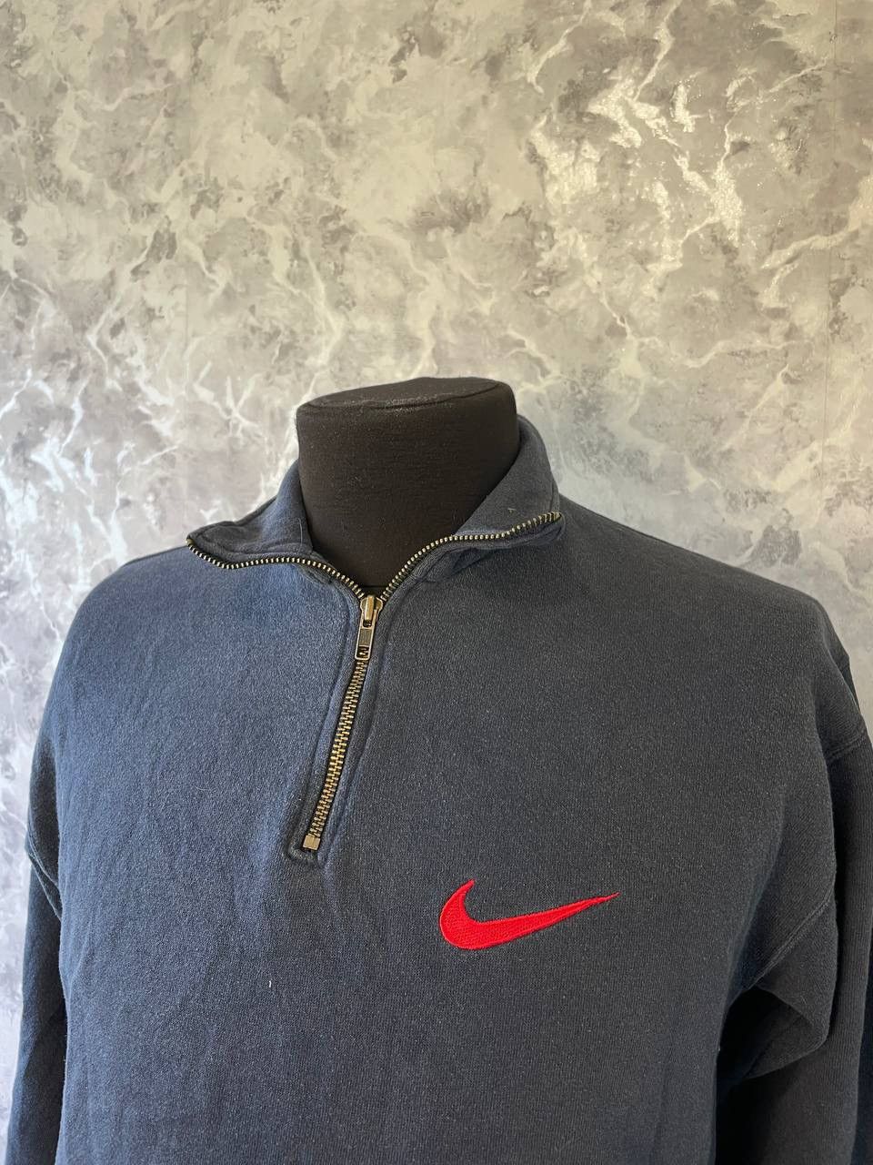 Nike × Vintage Vintage Nike Zip 1/4 sweatshirt logo rare size L Y2K Size US L / EU 52-54 / 3 - 3 Thumbnail