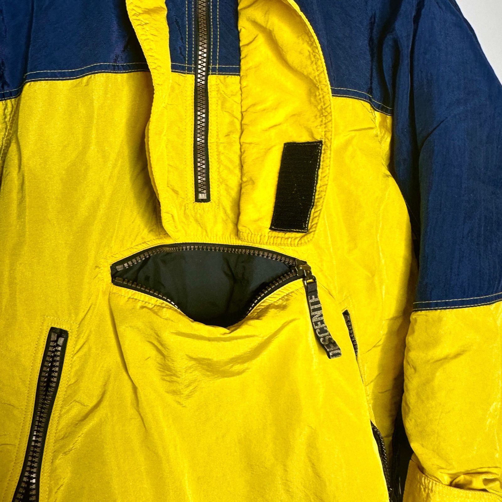 Descente Descente 90s Rare VNTG HalfZip Yellow Parka Aztec Ski Jacket Size US M / EU 48-50 / 2 - 18 Thumbnail