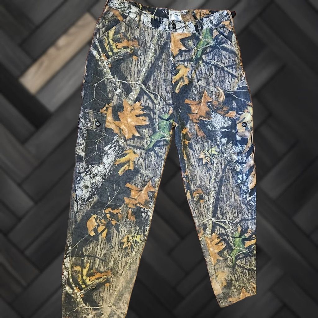 Vintage VINTAGE Mossy Oak Field Staff Camo Pants Mens XL 38x32 Break Up Utility Cargo Rise High VTG Size US 36 / EU 52 - 1 Thumbnail