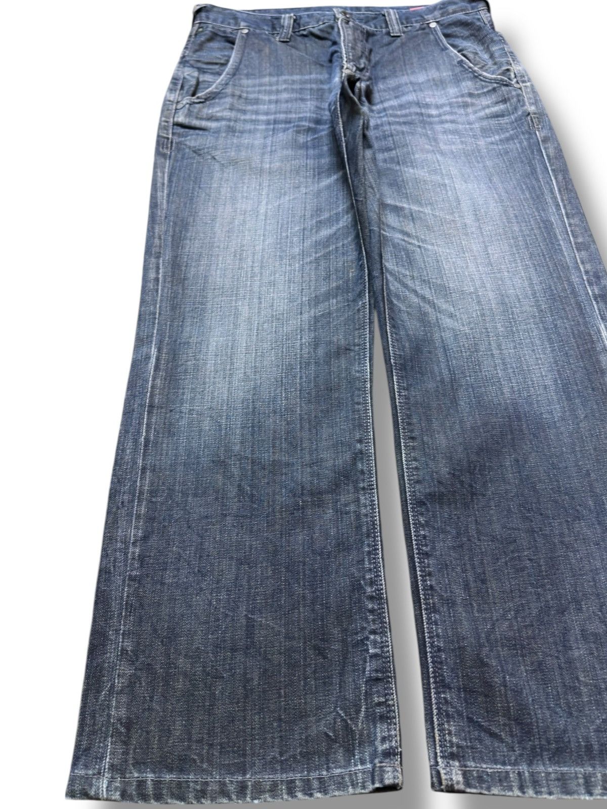 Purple Brand Vintage UJ Jeans Faded Whiskers Honeycomb Grunge Denim Size US 33 - 3 Thumbnail