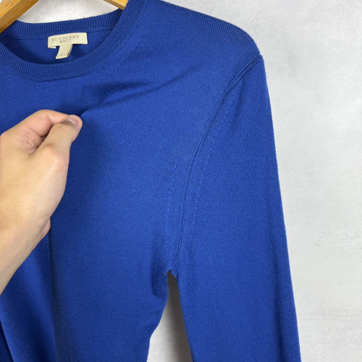 Burberry Burberry Brit Elbow Patches Merino Wool Jumper Sweater M Size US M / EU 48-50 / 2 - 22 Thumbnail