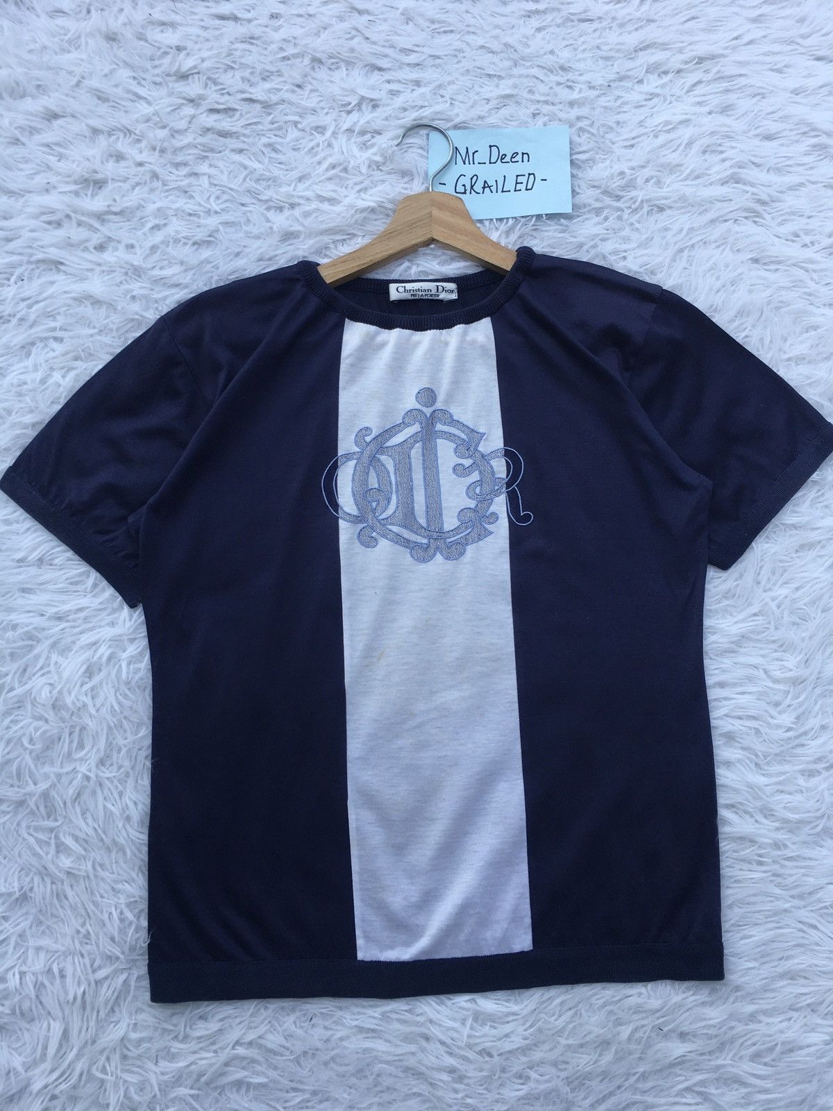Christian Dior Monsieur Rare Vintage Christian Dior Pret-A-Porter Tshirt Size S / US 4 / IT 40 - 4 Thumbnail
