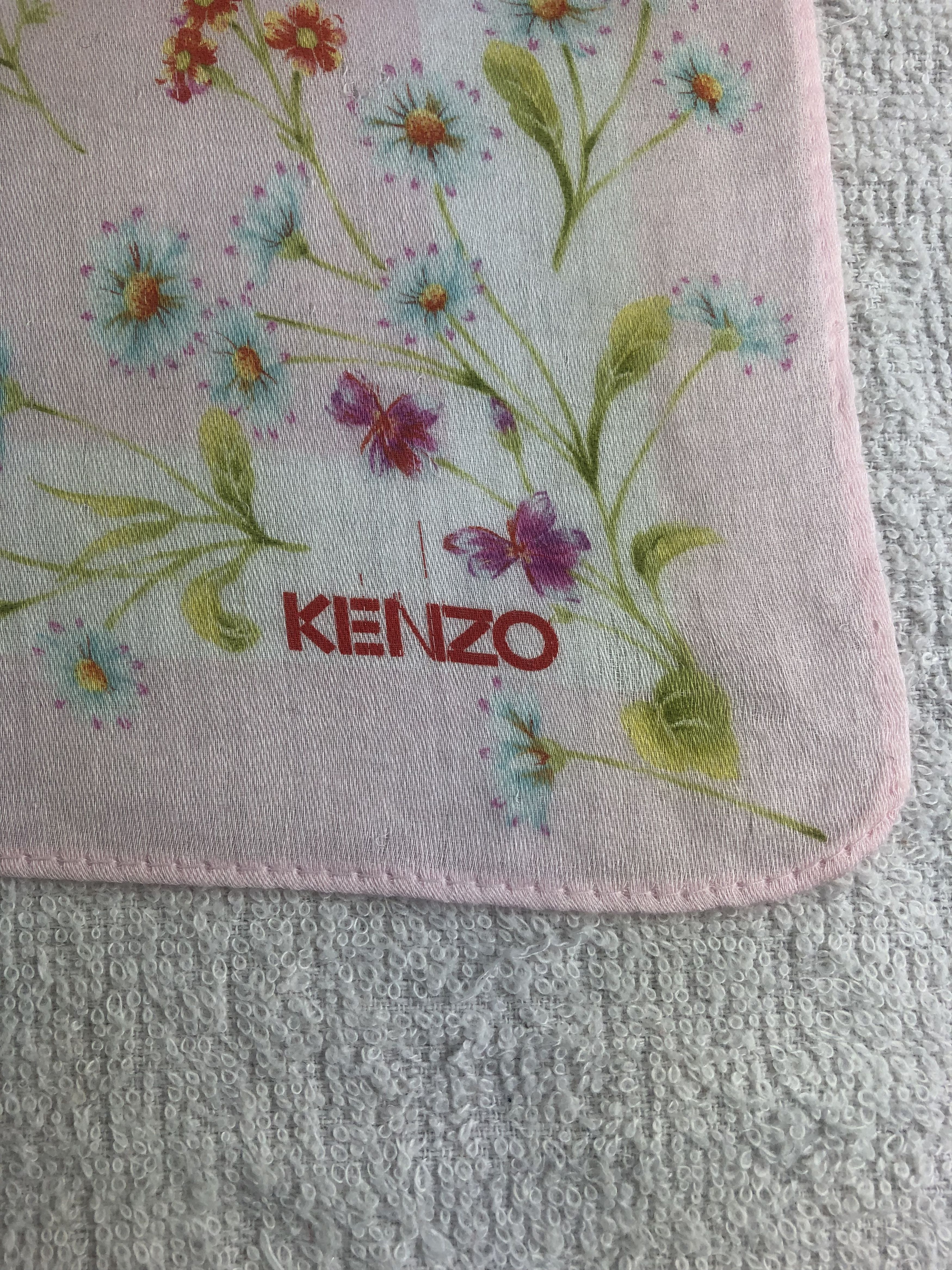 Kenzo Kenzo Floral Handkerchief / Bandana / Neckerchief C076 Size ONE SIZE - 5 Thumbnail