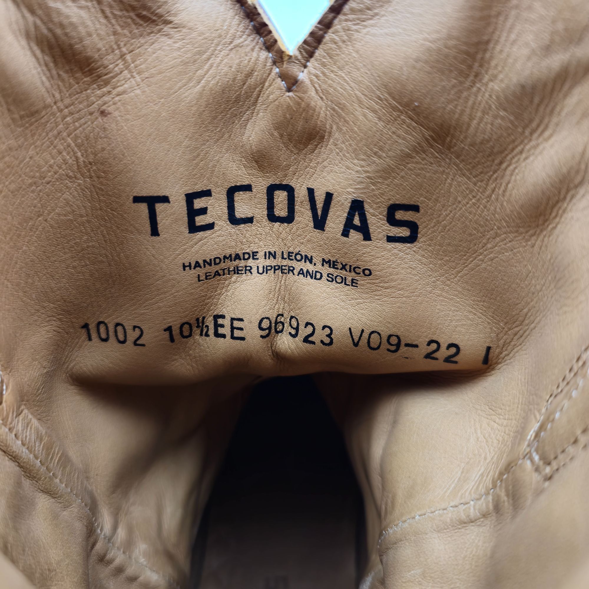 Tecovas Tecovas Earl Men 10.5EE Wide Brown Goat Leather Cowboy Boots Size US 10.5 / EU 43-44 - 11 Thumbnail