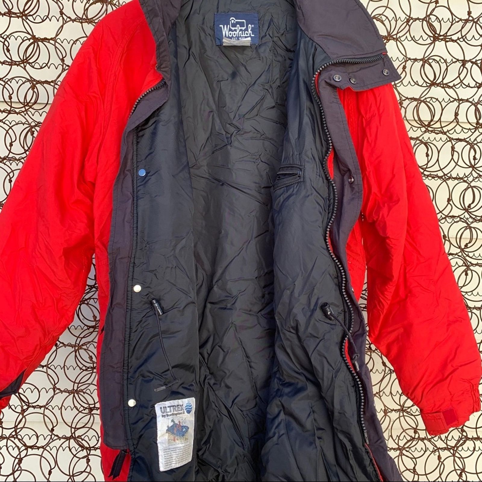 Woolrich Woolen Mills Vintage 90s Woolrich red winter ski coat jacket parka MEDIUM Size US M / EU 48-50 / 2 - 2 Thumbnail