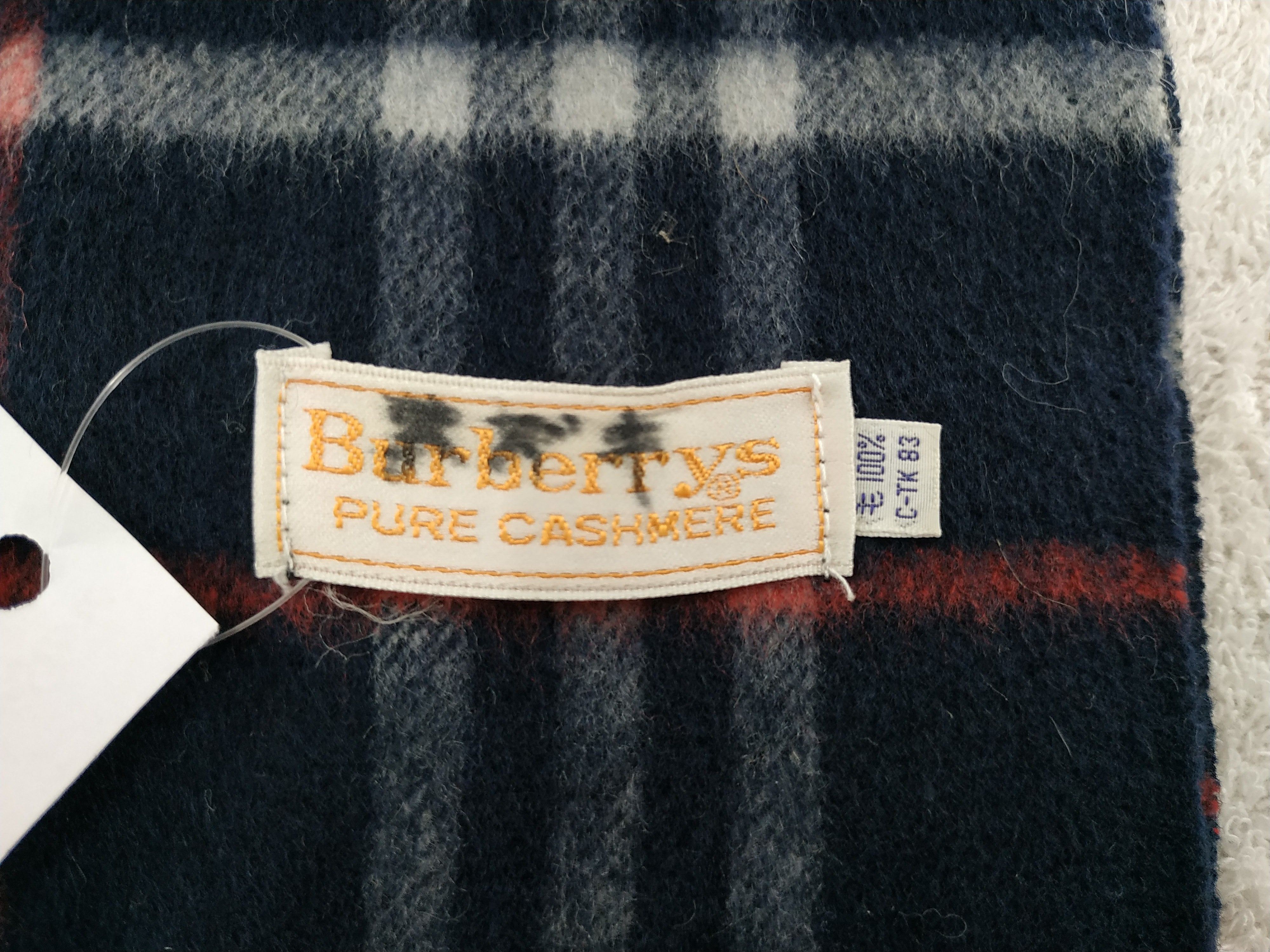 Burberry × Vintage Burberry Scarf / Muffler / Neckwear - WW226 Size ONE SIZE - 7 Thumbnail