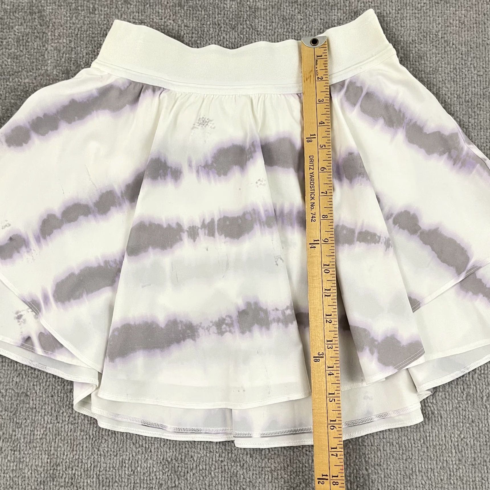 Lululemon Lululemon Court Rival Skort Skirt Womens Size 4 / 4" Lined White Tie Dye Preppy Size 27" / US 4 / IT 40 - 5 Thumbnail