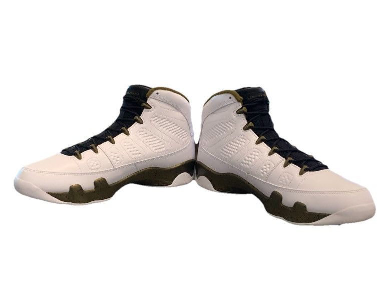 Jordan Brand Air Jordan 9 Retro Statue White Black Green 2015 Sz 12 Size US 12 / EU 45 - 3 Thumbnail