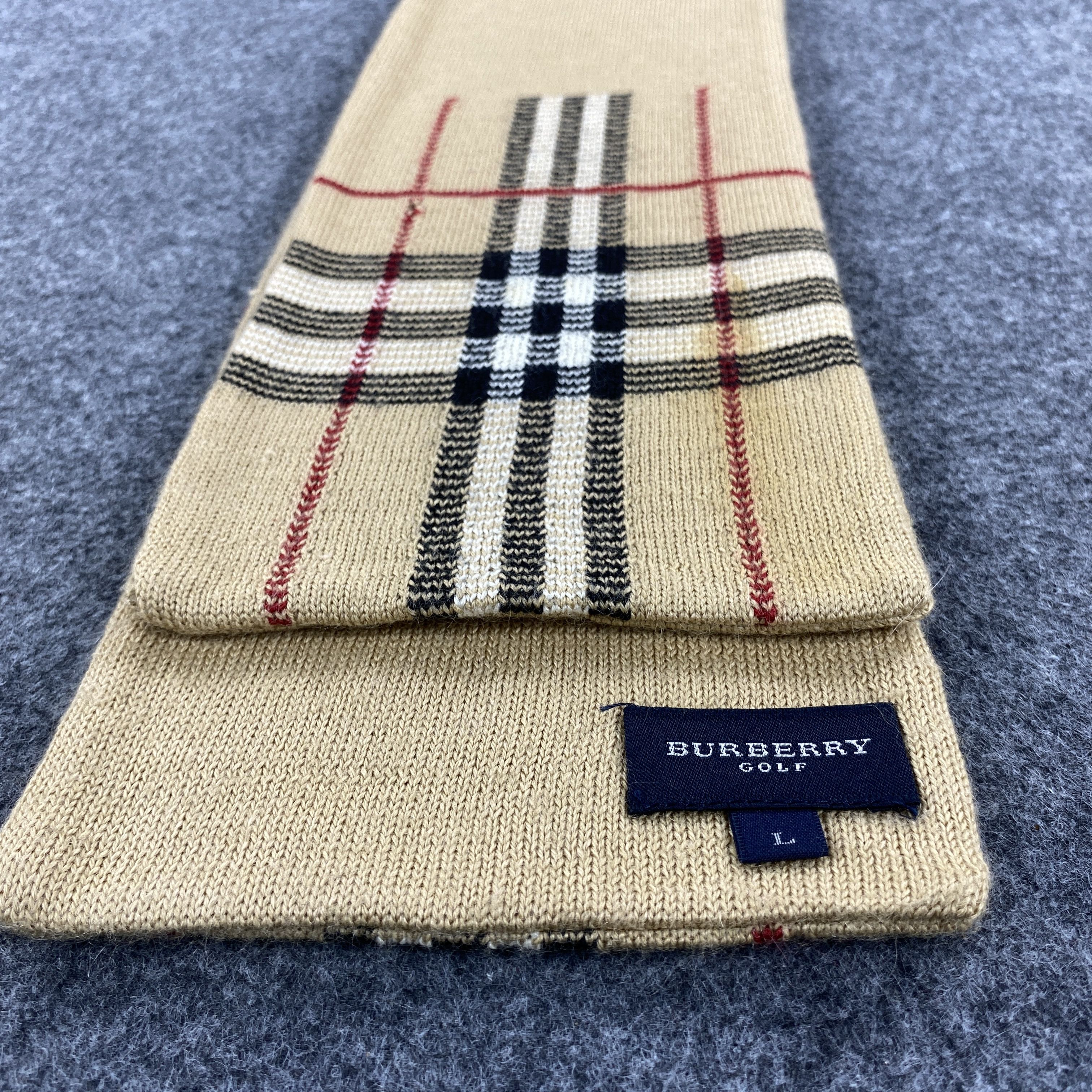 Burberry × Vintage GF10549 Burberry Scarf Neck Wear Muffler Nova Check Size ONE SIZE - 9 Thumbnail