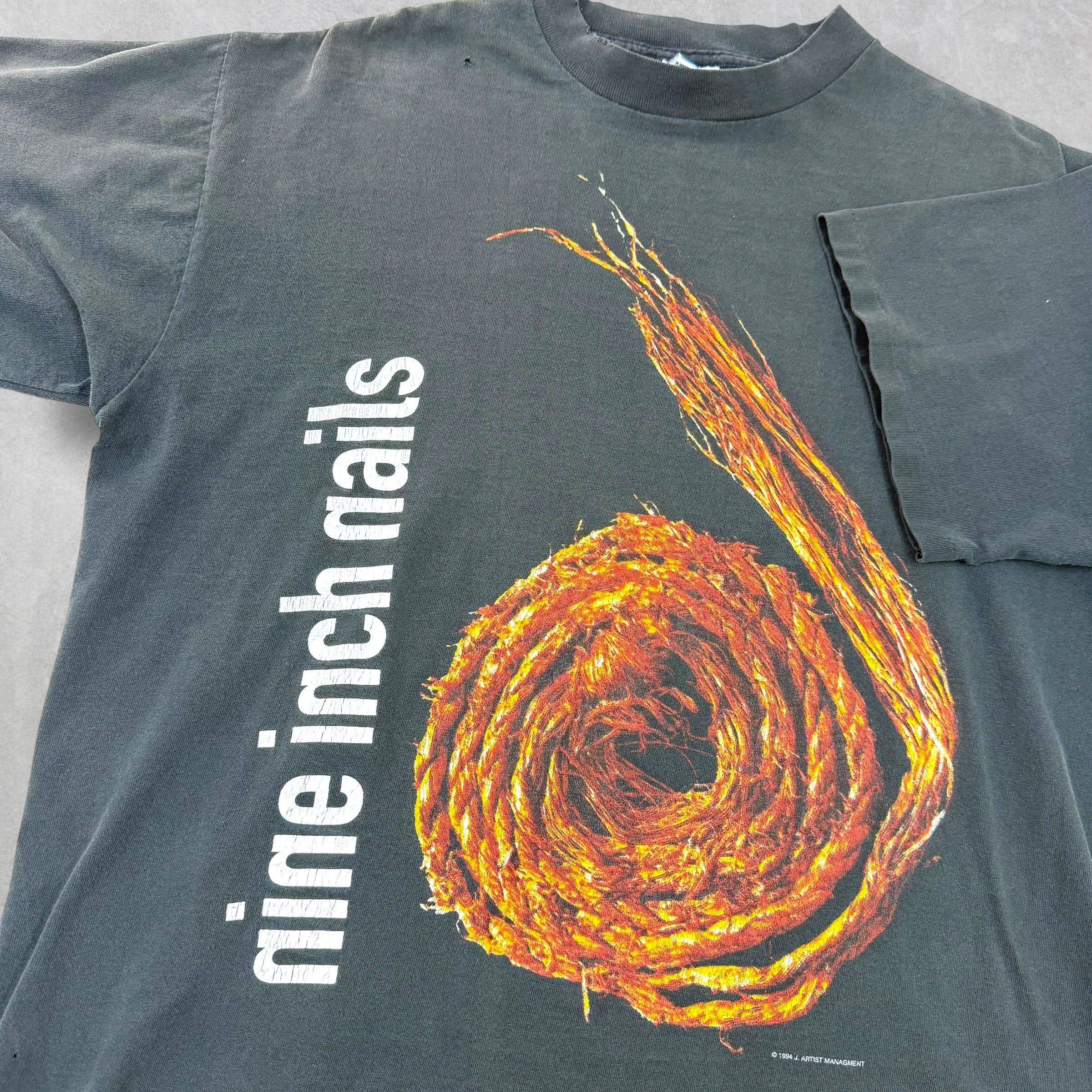All Sport Vintage '95 Nine Inch Nails Further Down The Spiraltour Tee Size US XL / EU 56 / 4 - 3 Thumbnail