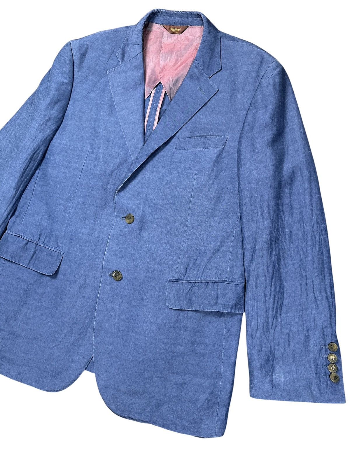 Paul Stuart Paul Stuart Linen Blazer Size 42R - 4 Thumbnail