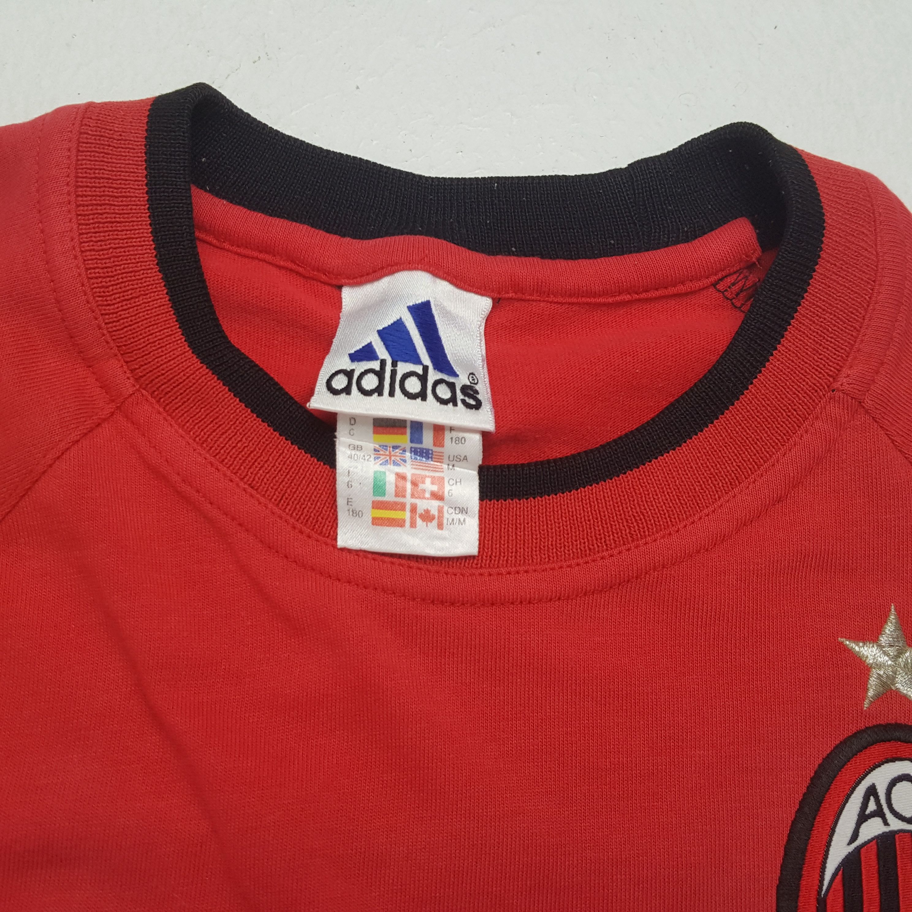 Adidas × Vintage ADIDAS AC MILAN Opel Football Club Tshirt Size US XL / EU 56 / 4 - 8 Thumbnail