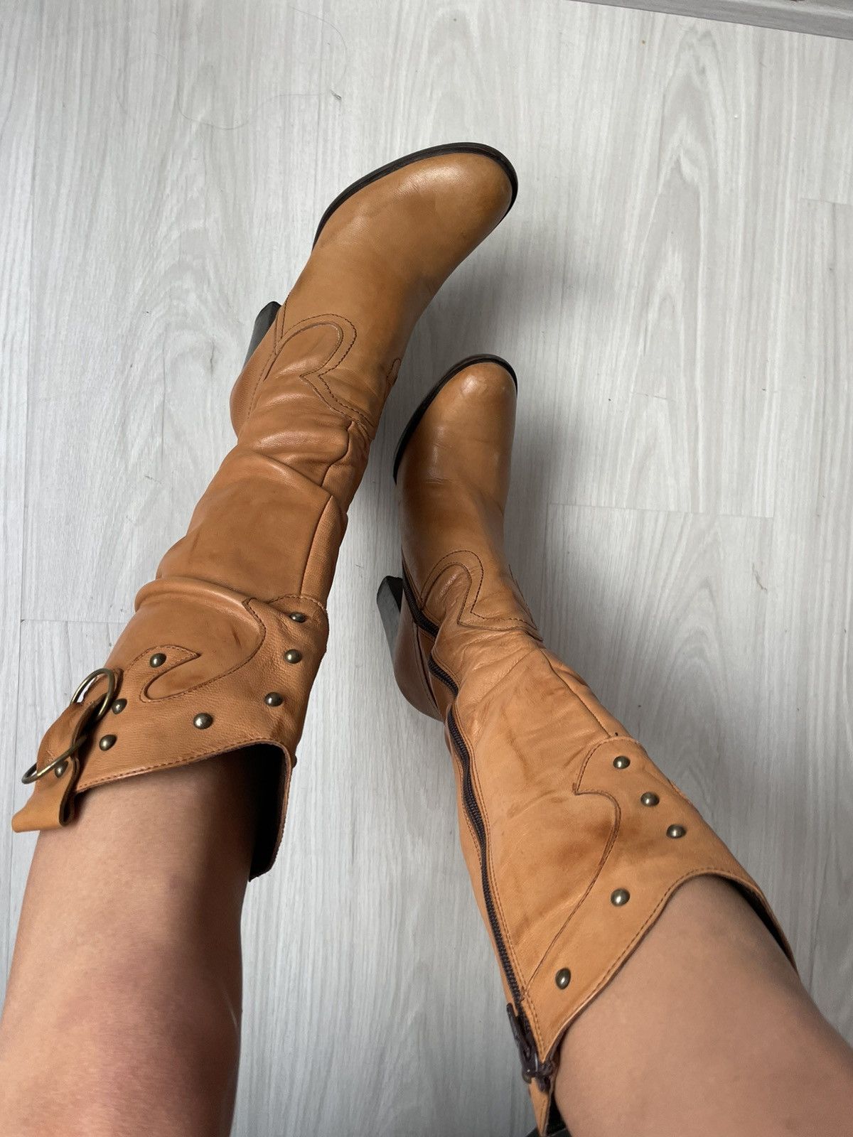 Vintage Vintage leather boots Size US 5.5 / IT 35.5 - 20 Thumbnail