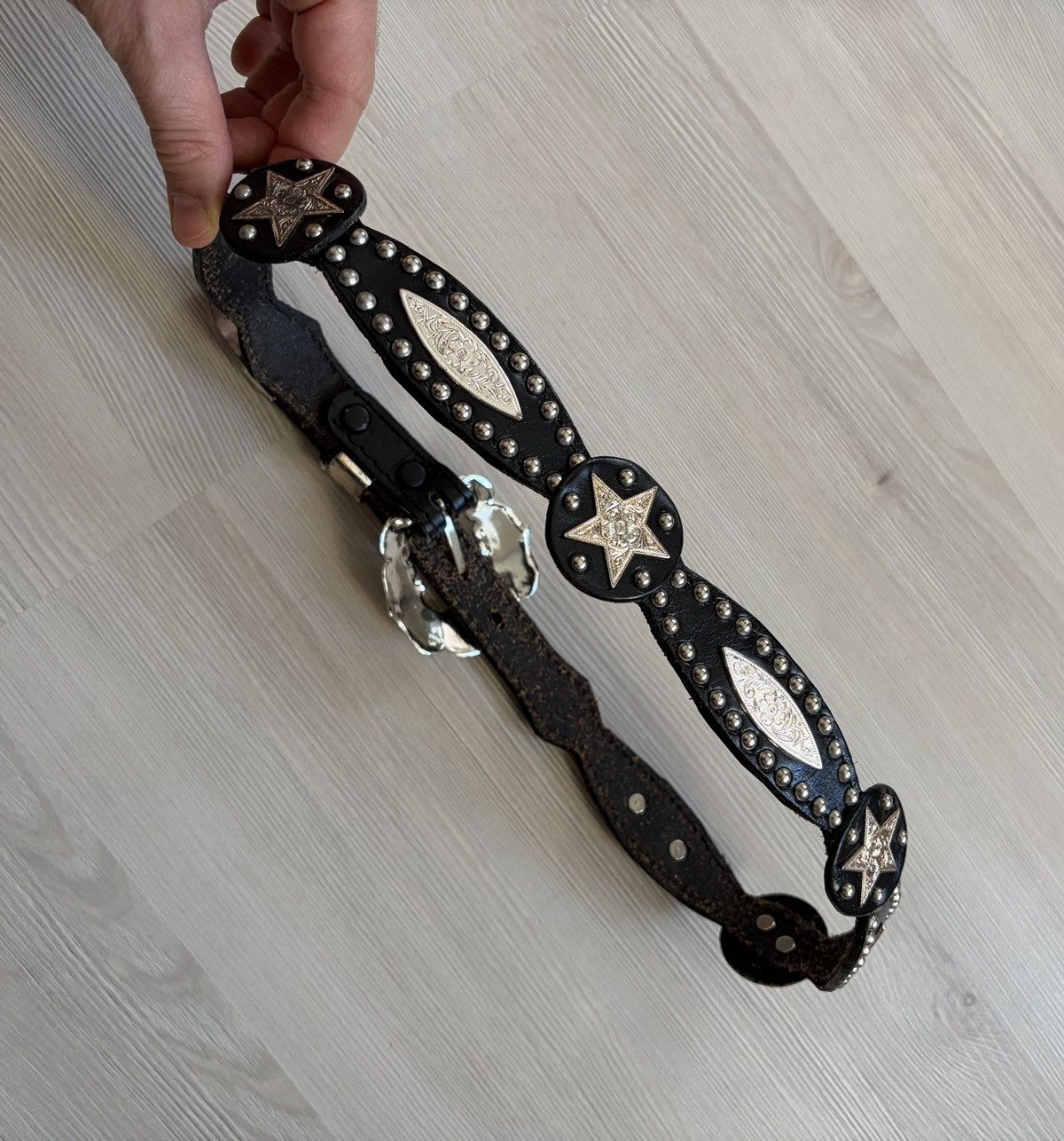 Vintage Vintage Western Cowboy Leather Belt Size ONE SIZE - 2 Thumbnail