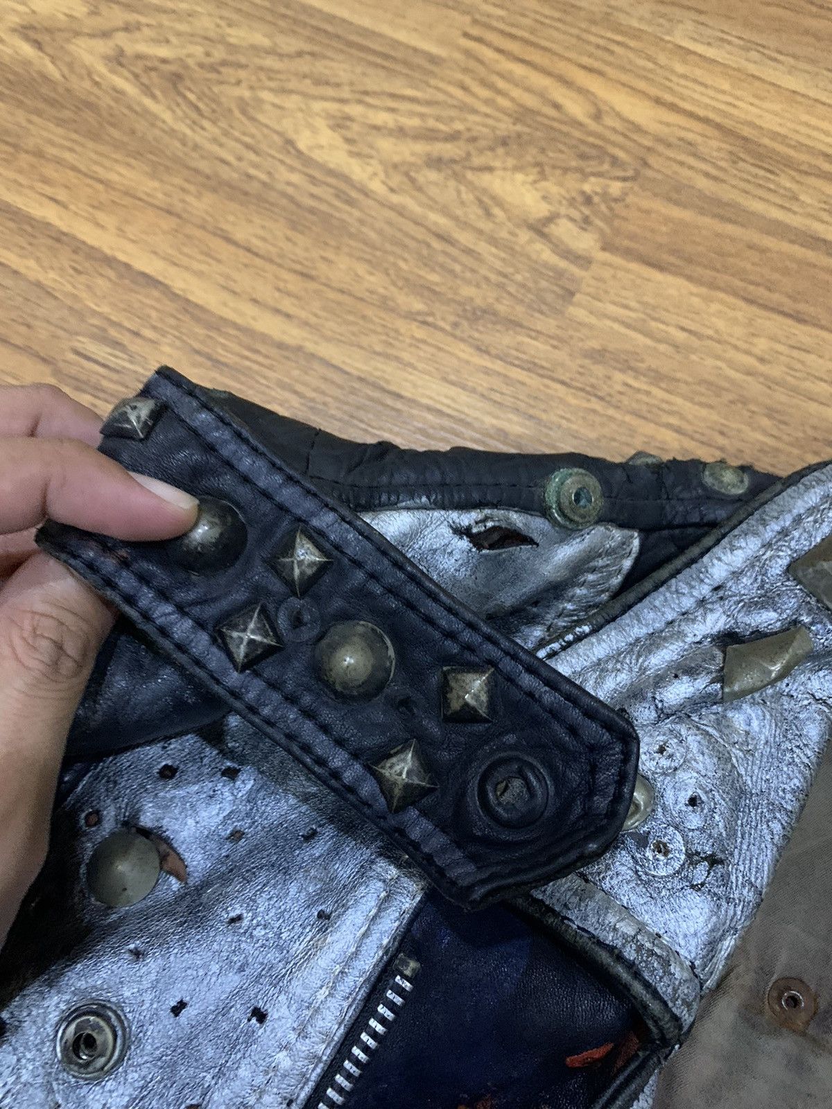 Seditionaries × Vintage VINTAGE STUDDED LEATHER VEST PUNK ROCK Size US M / EU 48-50 / 2 - 15 Thumbnail