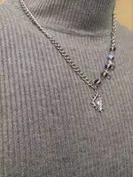 Jewelry Heart Punk Necklace Chain Choker Size ONE SIZE - 2 Thumbnail