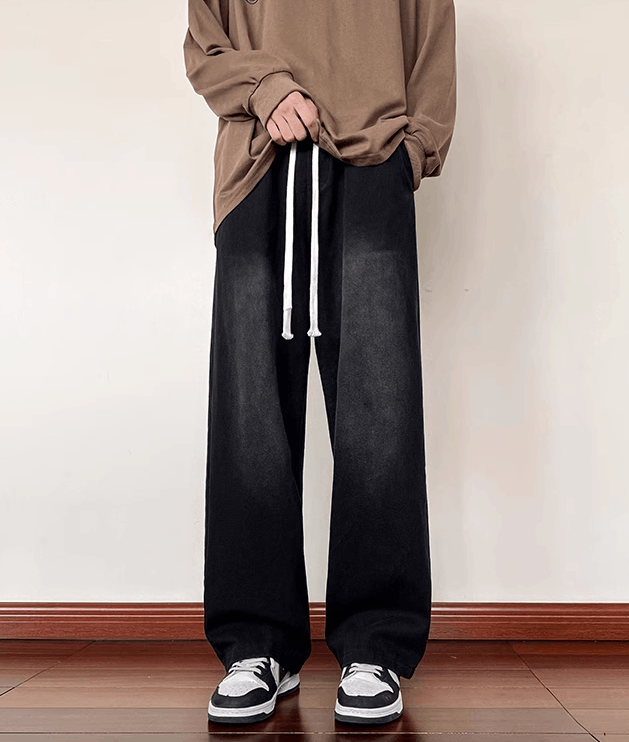 Jean Black men's loose straight oversize jeans Size US 32 / EU 48 - 1 Thumbnail