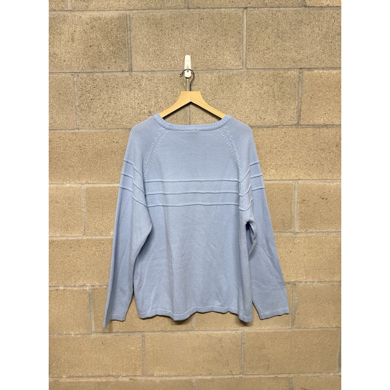 Anchor Blue Vintage Anchor Blue Puff Print Logo Sweater Blue Men Xl Size US XL / EU 56 / 4 - 2 Thumbnail