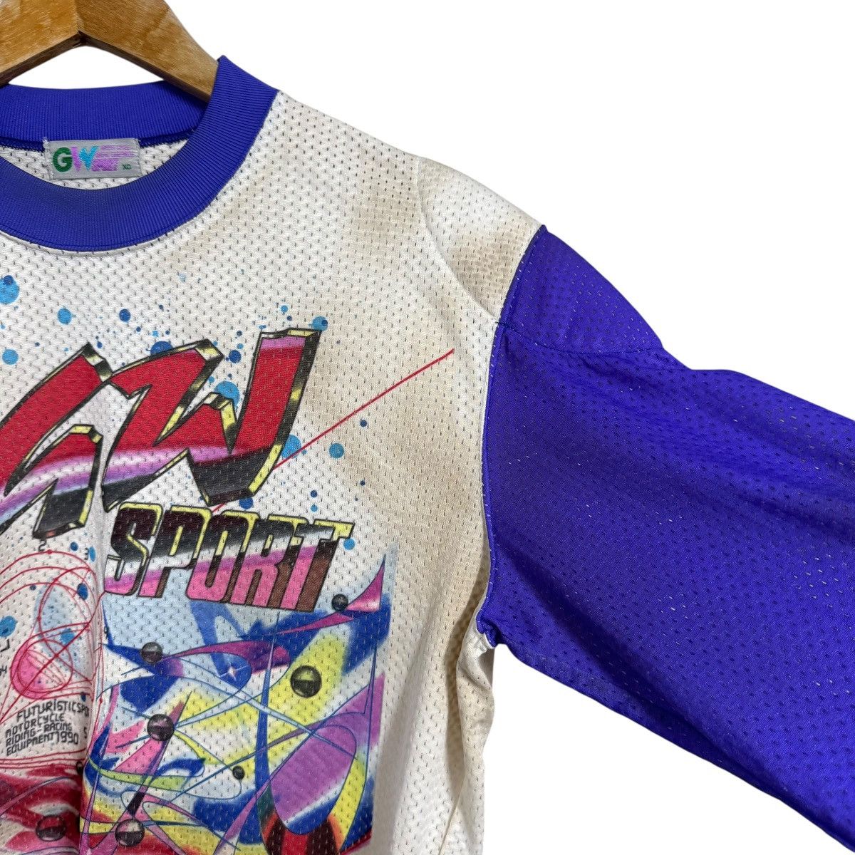 Gear for Sports Vintage 1990 GW Sport Futuristic Motorcross Riding Jersey Size US L / EU 52-54 / 3 - 8 Thumbnail