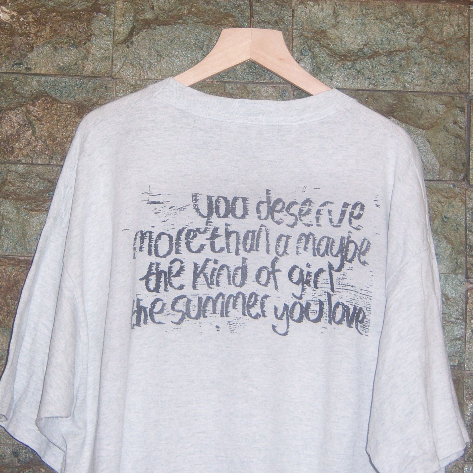 Band Tees × Vintage 90s St Christopher You Deserve More Than A Maybe Size US XL / EU 56 / 4 - 14 Thumbnail