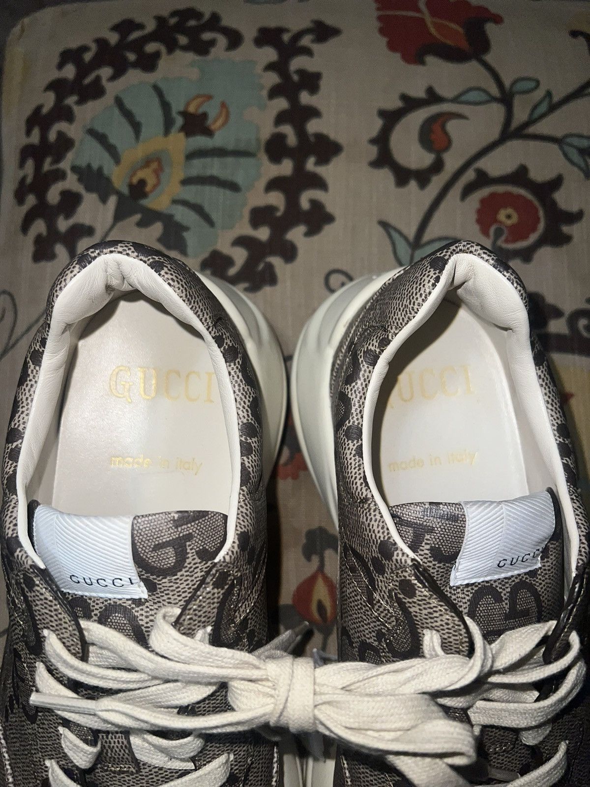 Gucci Gucci Rython Monogram Sneakers Size US 7.5 / EU 40-41 - 5 Thumbnail
