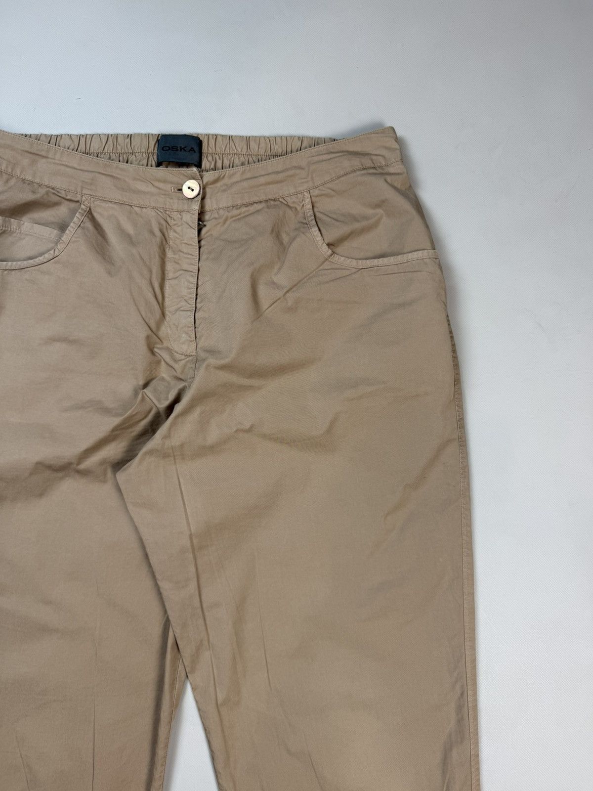 OSKA Oska Ladies Avant-Garde Cotton Chino Pants Trousers Size 3 Size 32" / US 10 / IT 46 - 7 Thumbnail